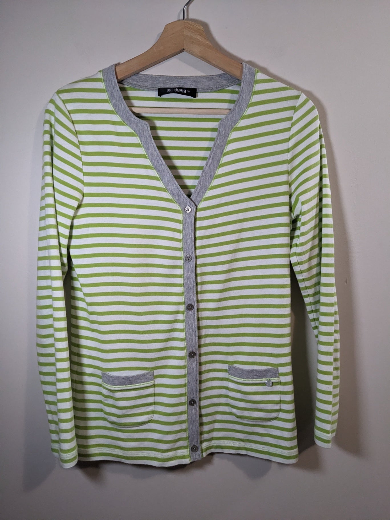 gollehaug striped cardigan - sz 36