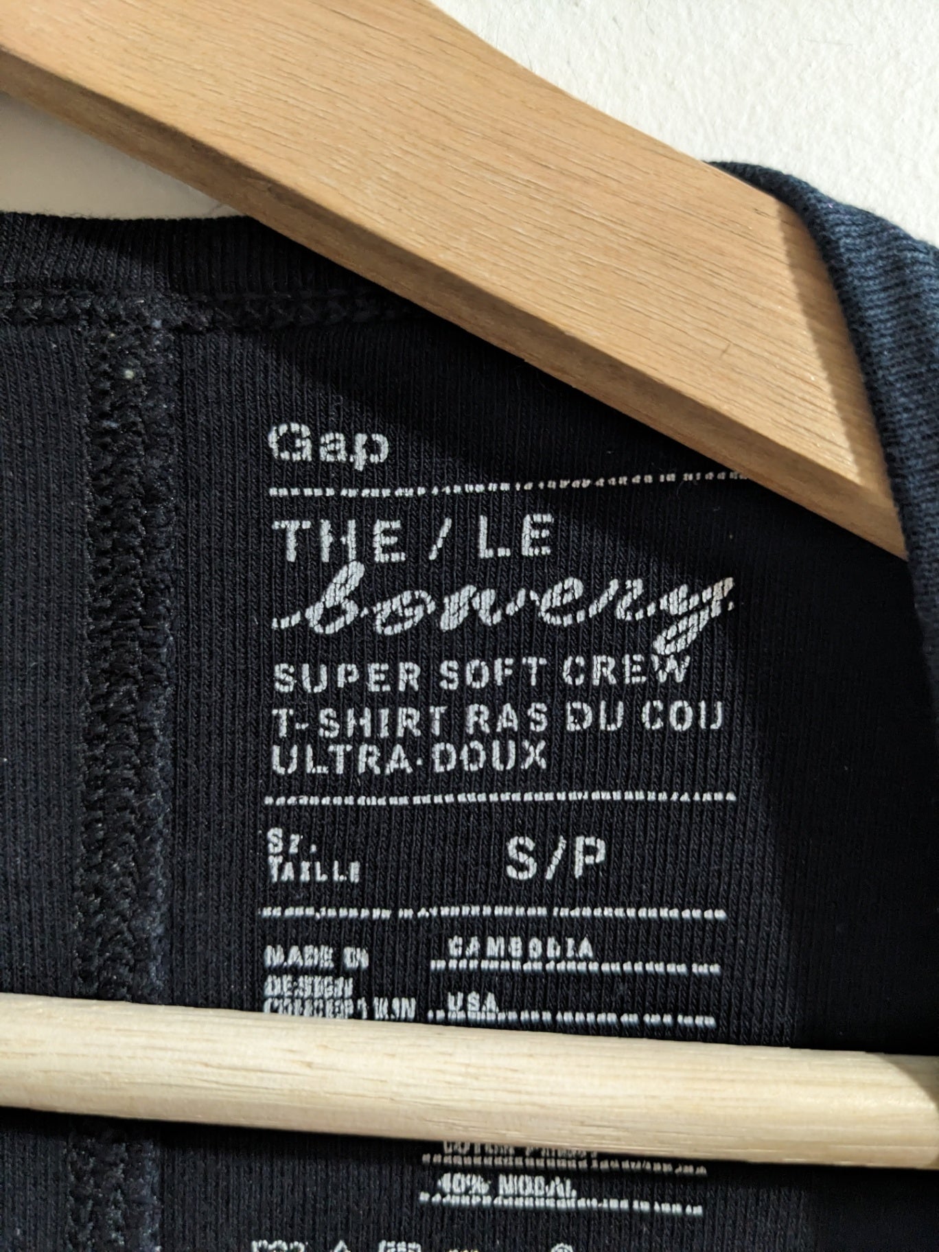 Gap bowery black long sleeve - S