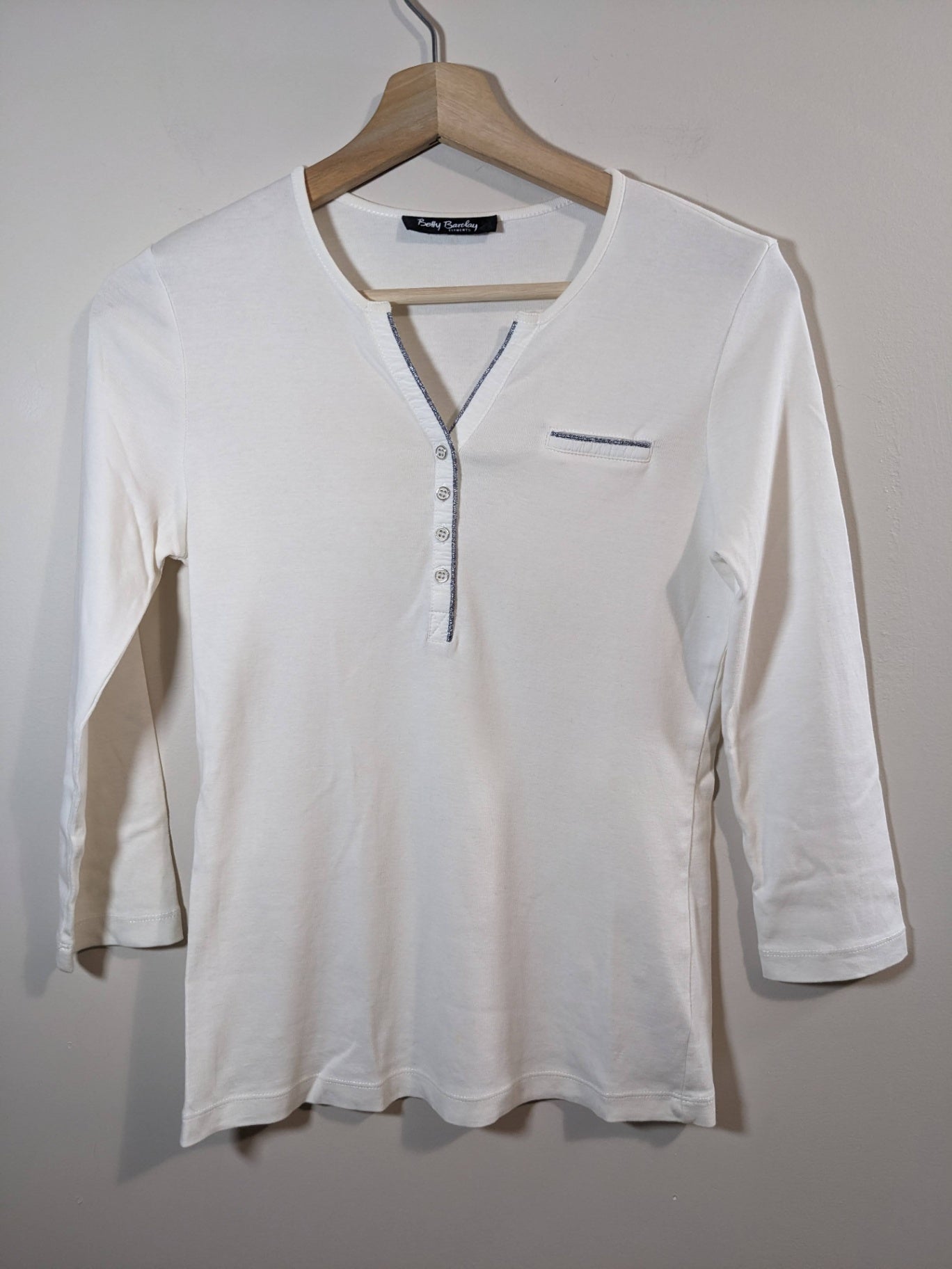 Betty Barclay white 3/4 sleeve - sz 4