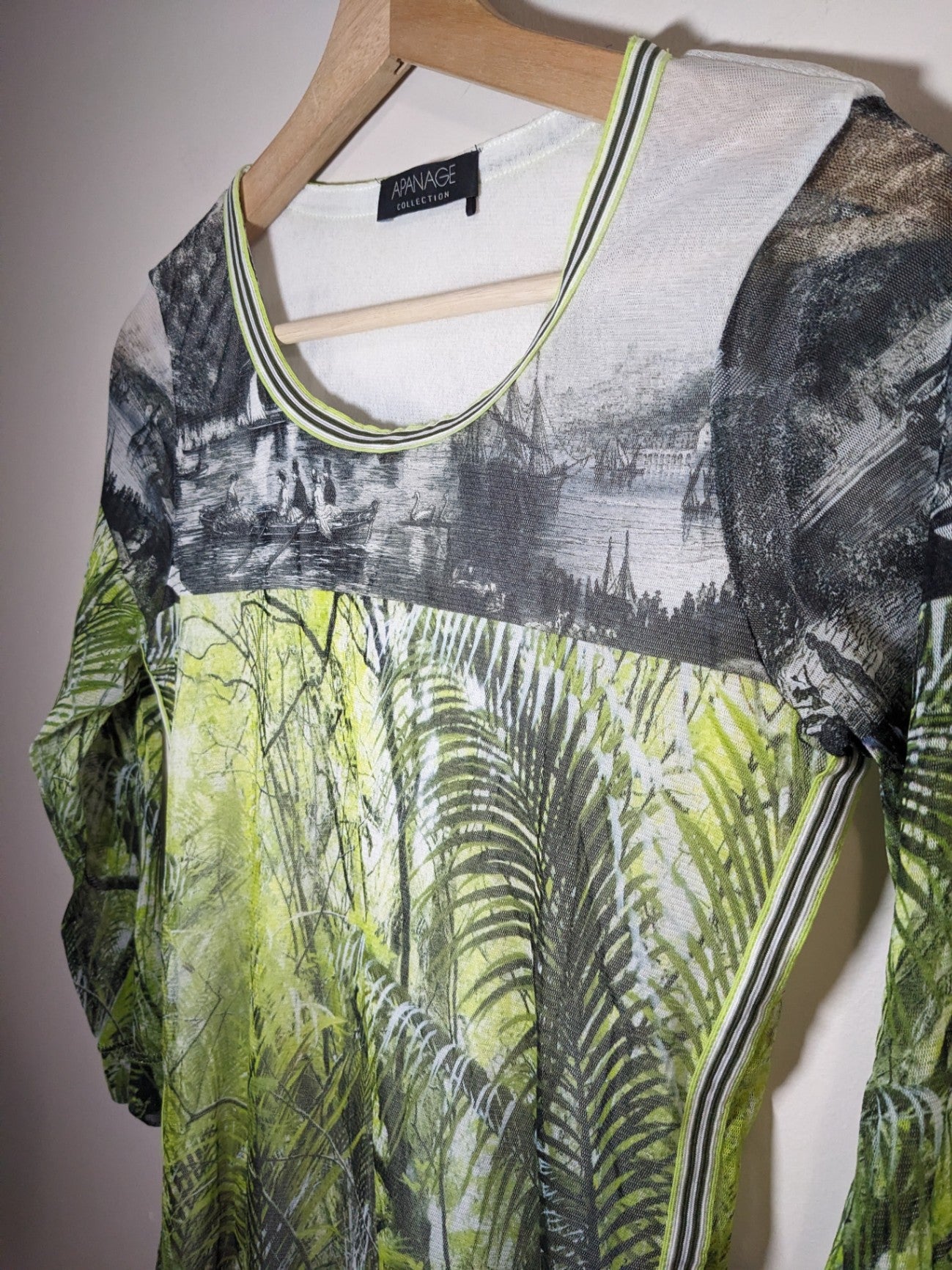 Apanage scenic long sleeve shirt - appears small