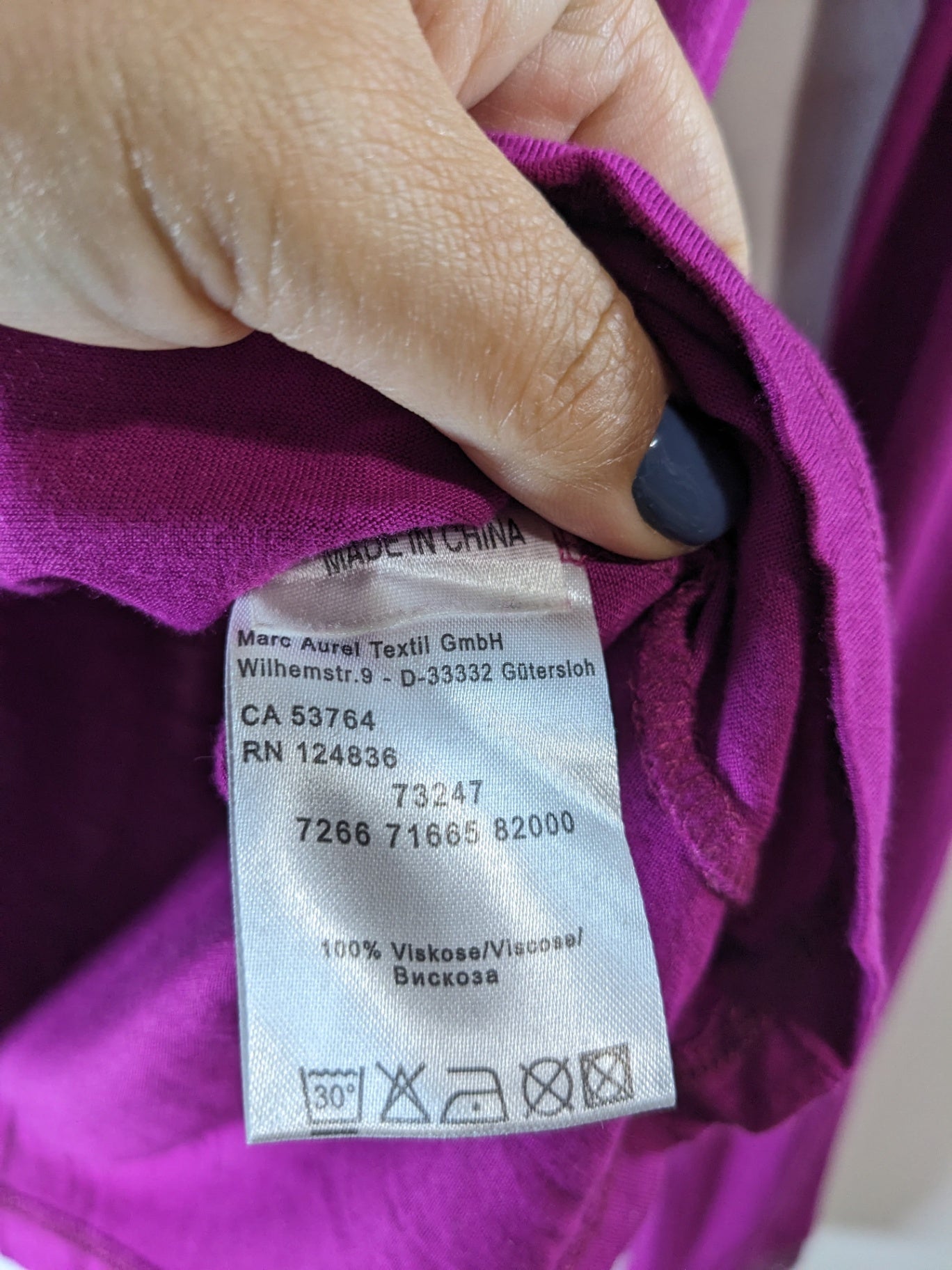 Marc Aurel Purple Long Sleeve - 34