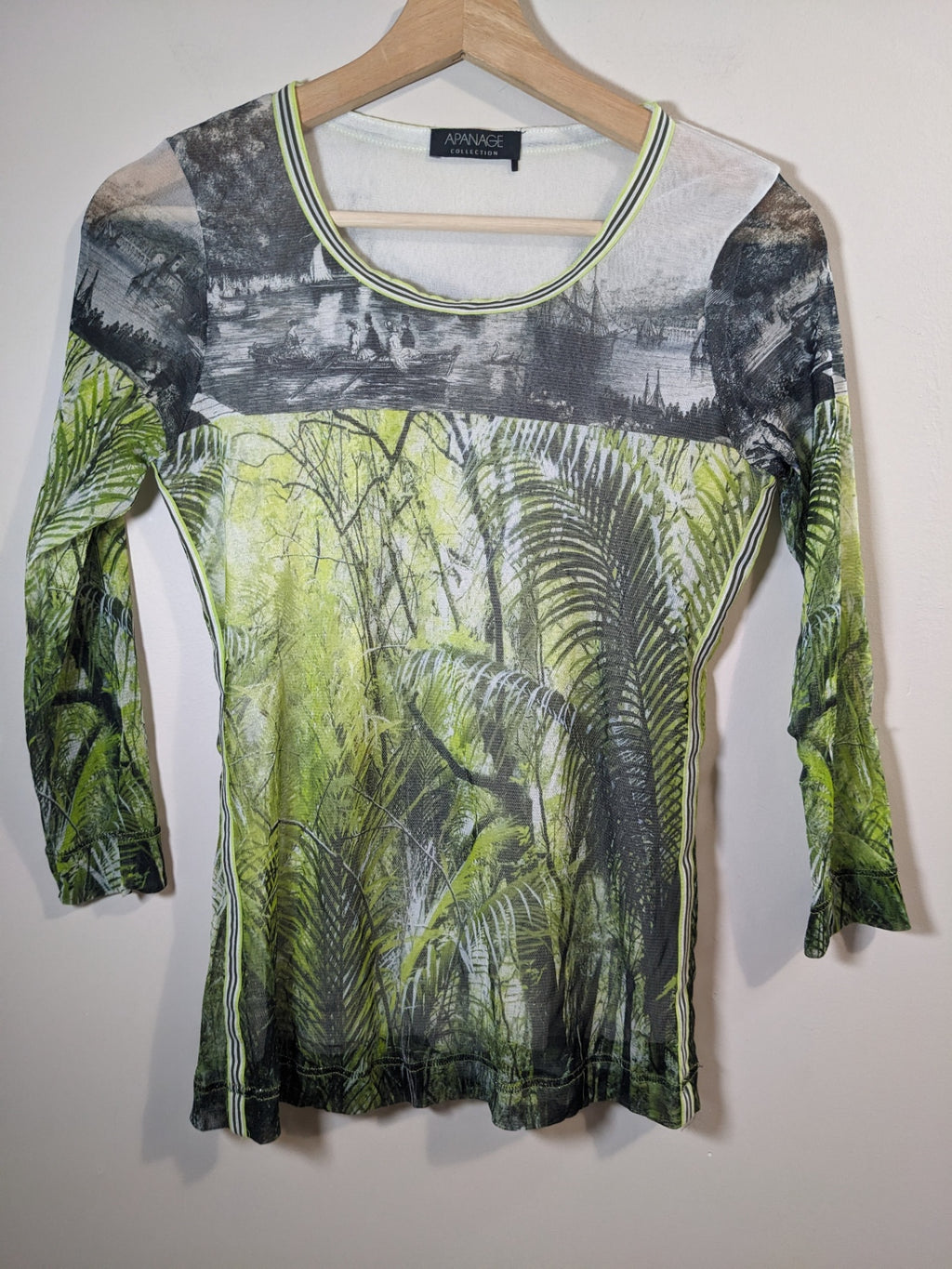 Apanage scenic long sleeve shirt - appears small