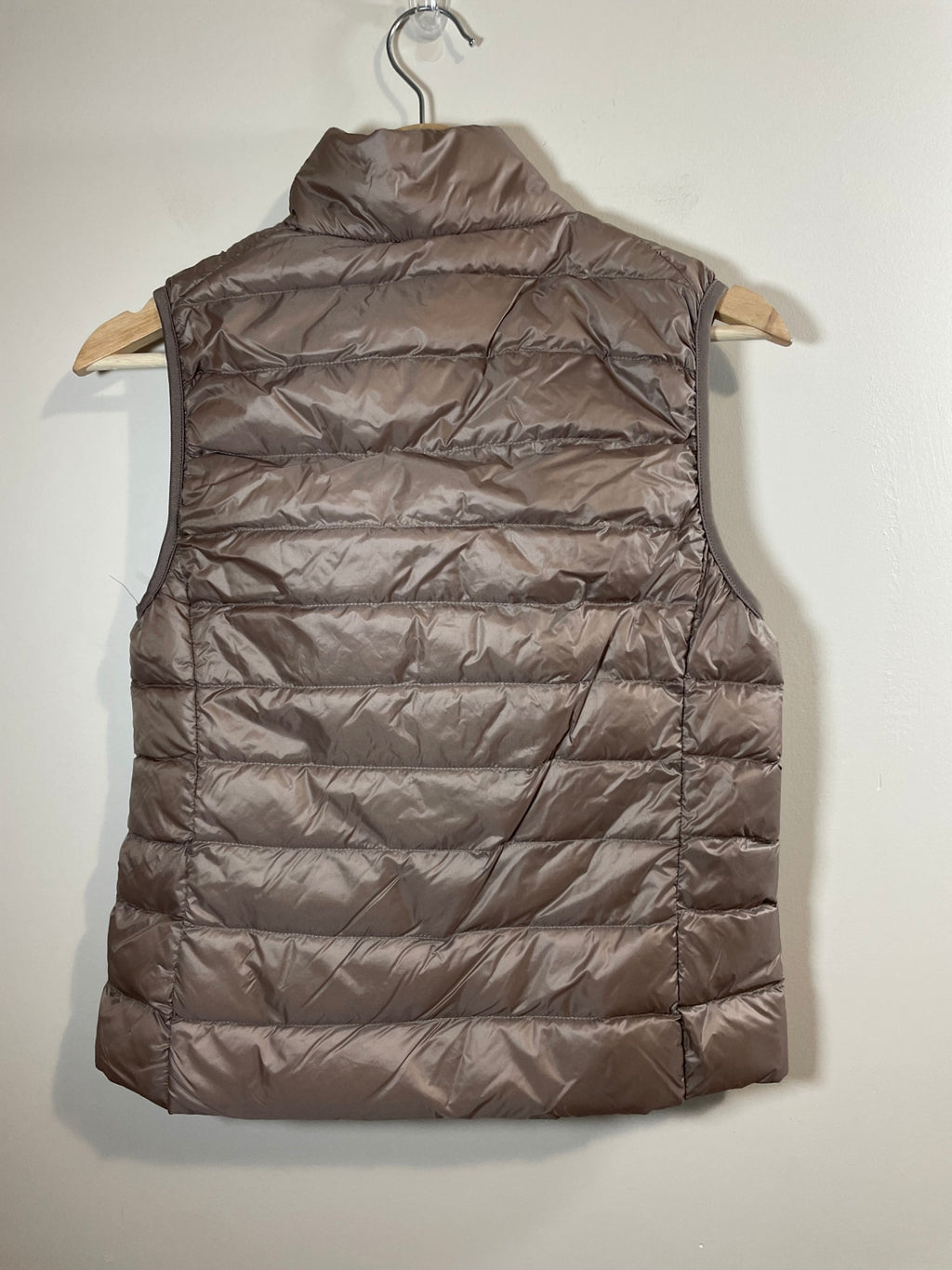 NWT Polis Rose Tan Puffer Vest - S