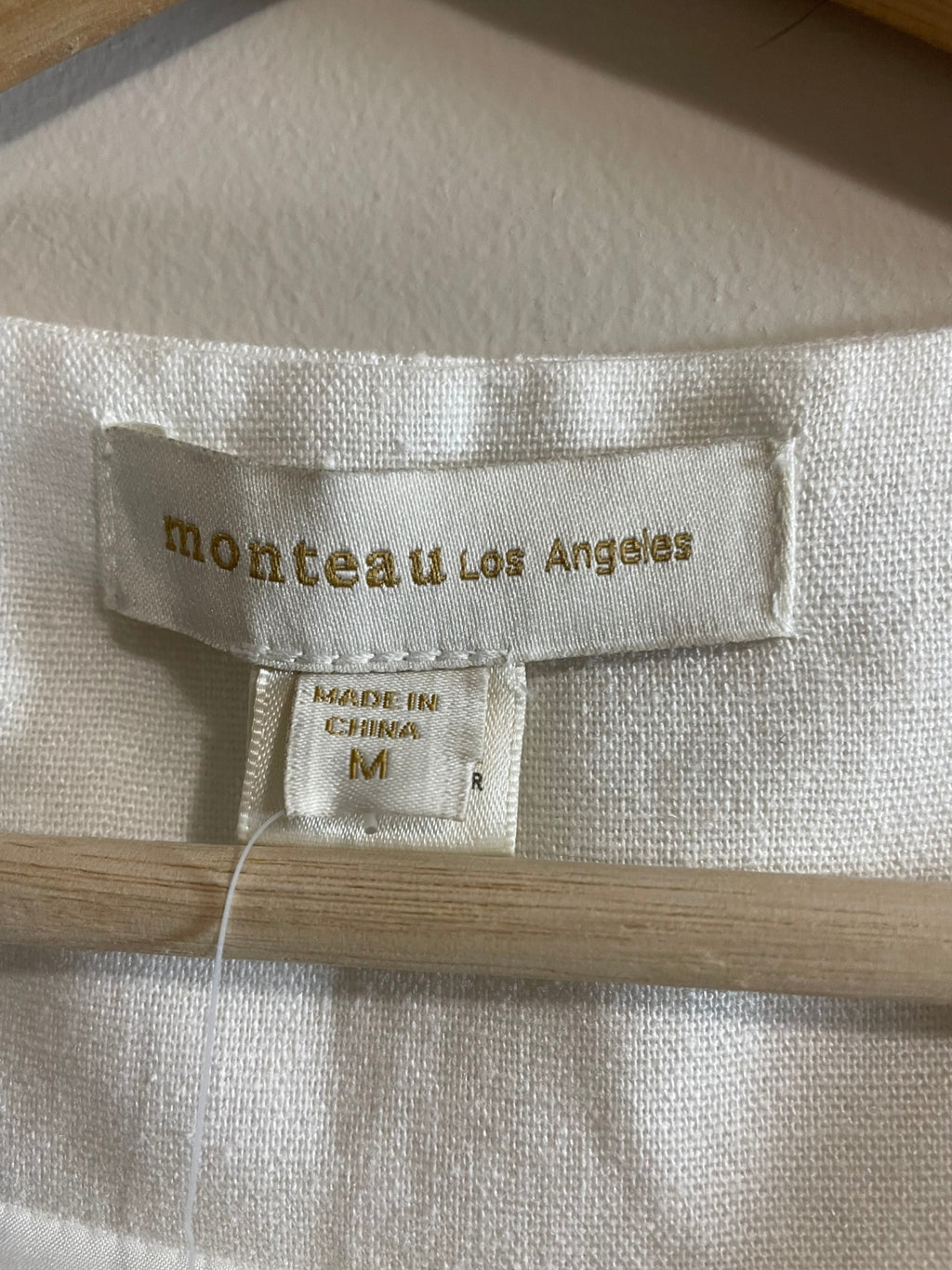 NWT Monteau Linen Vest - M
