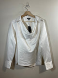NWT Mexx White Slouch Neck Blouse - L