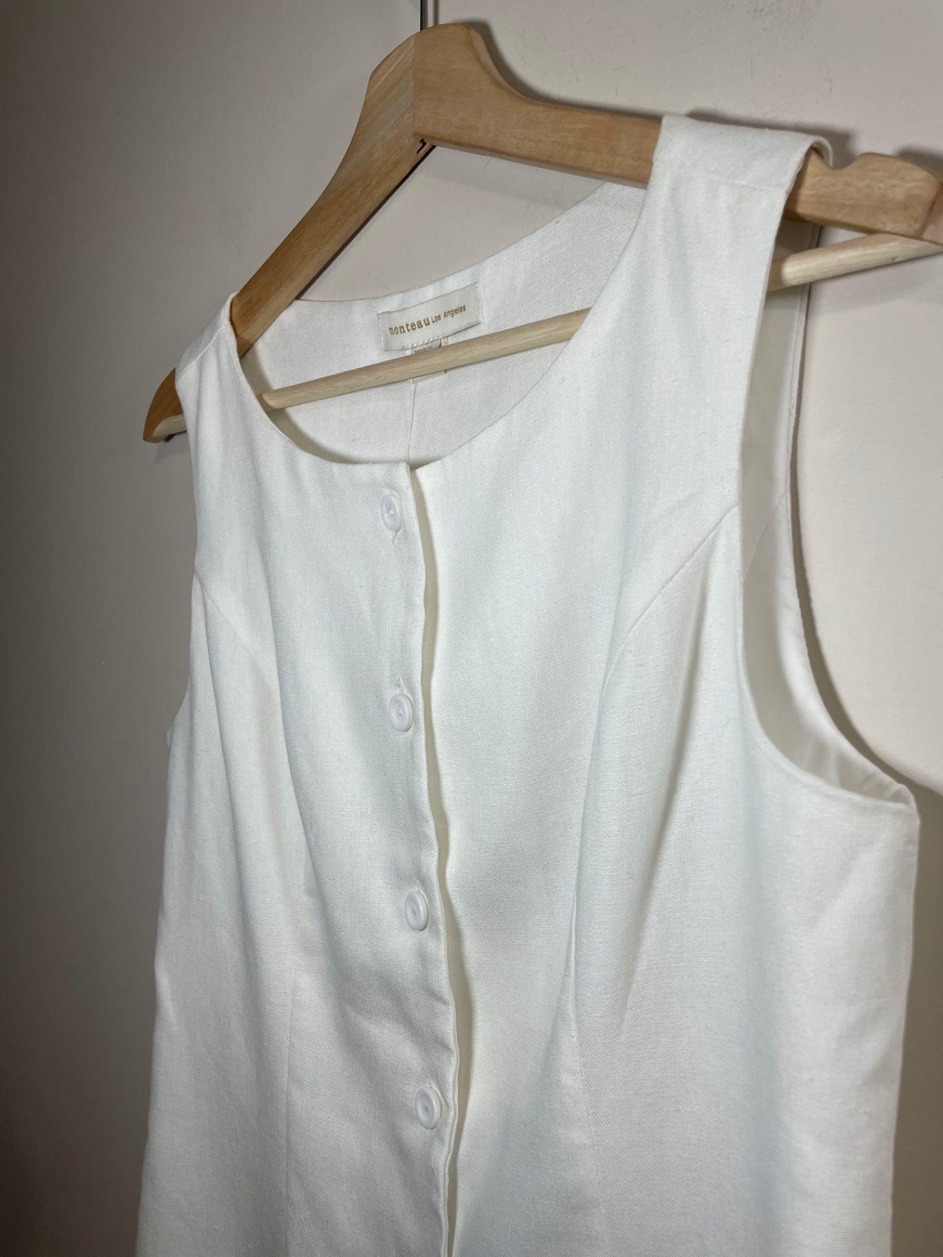 NWT Monteau Linen Vest - M
