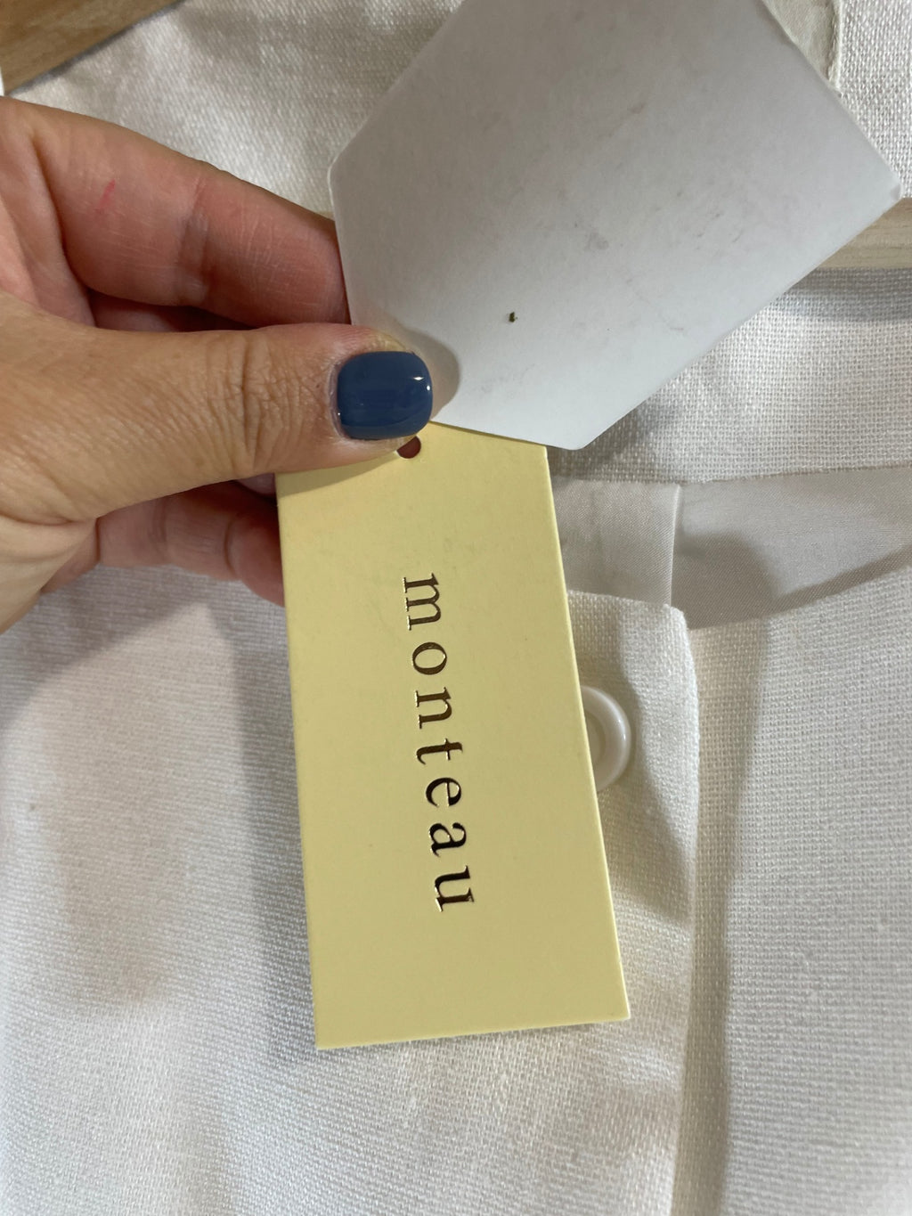 NWT Monteau Linen Vest - M