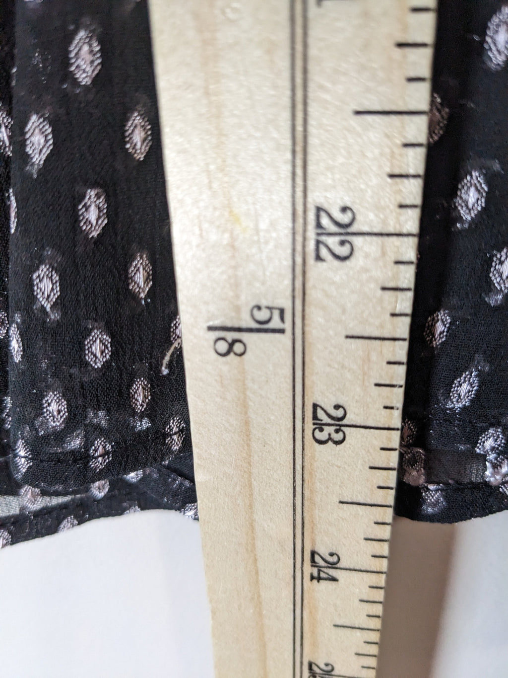 Reitmans Black with White Diamond Blouse - L