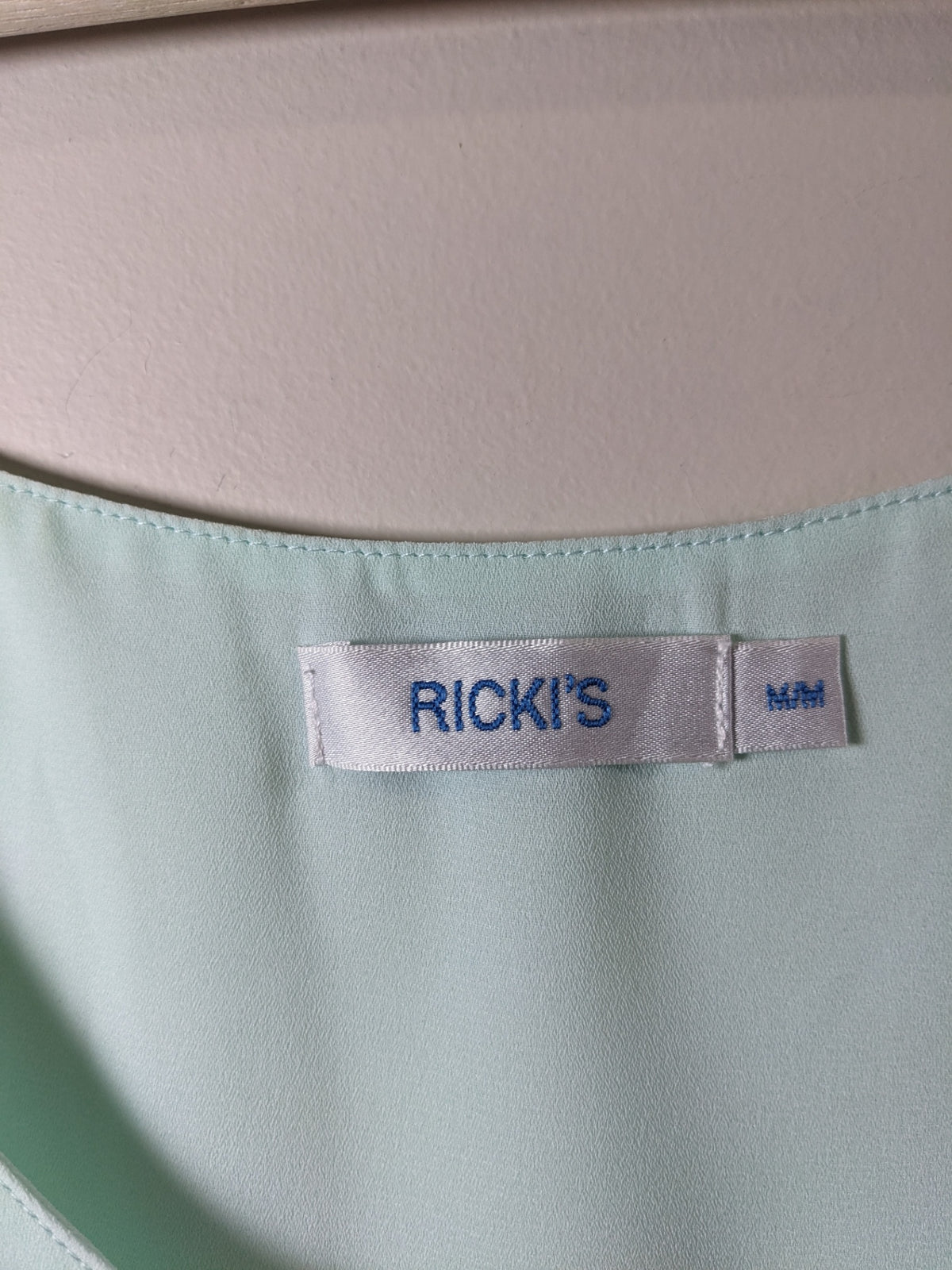 Ricki's Mint Green V-Neck Blouse - M