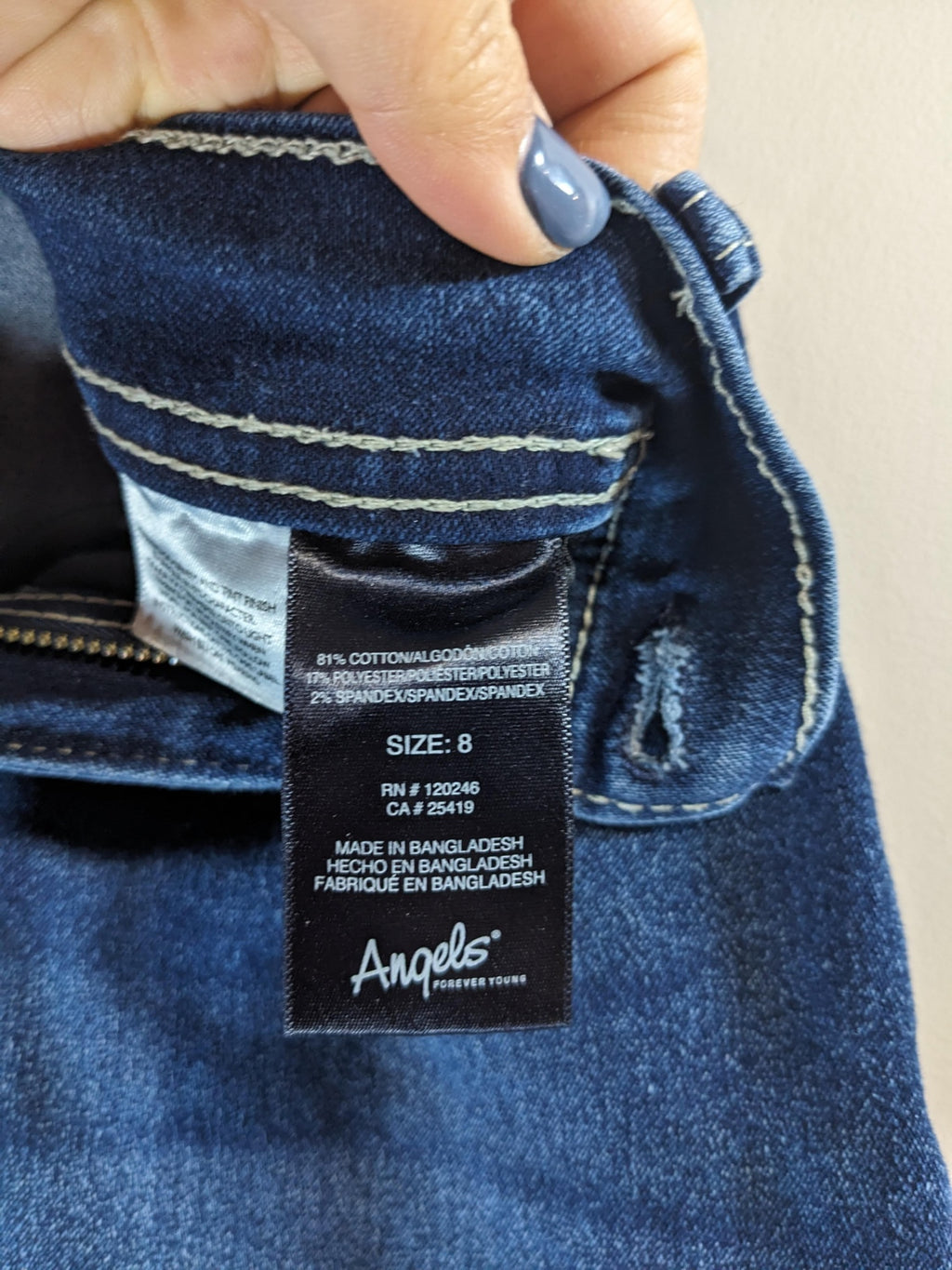 Angels Blue Jeans - sz 8