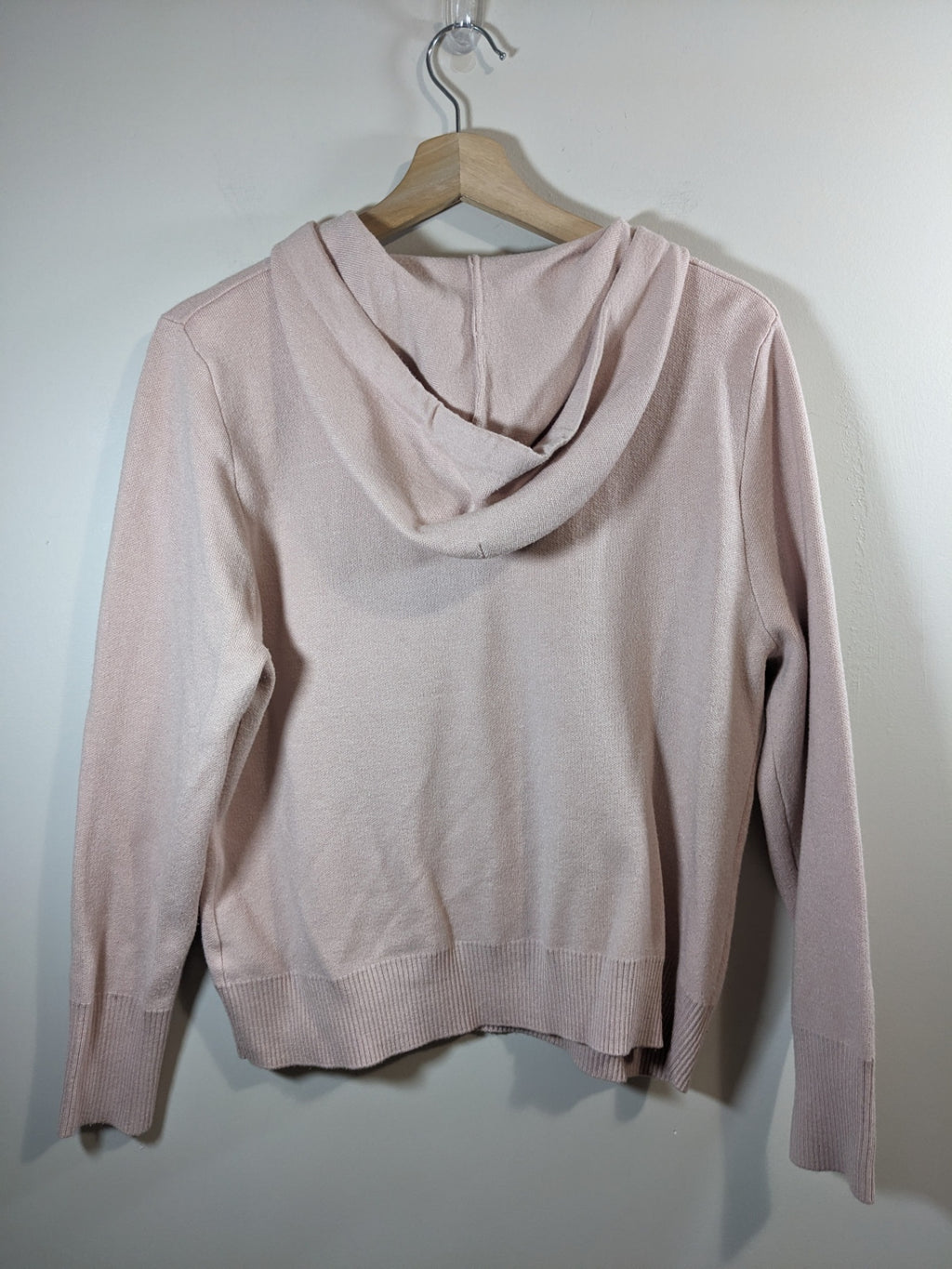 George Pink Knit Hoodie - L