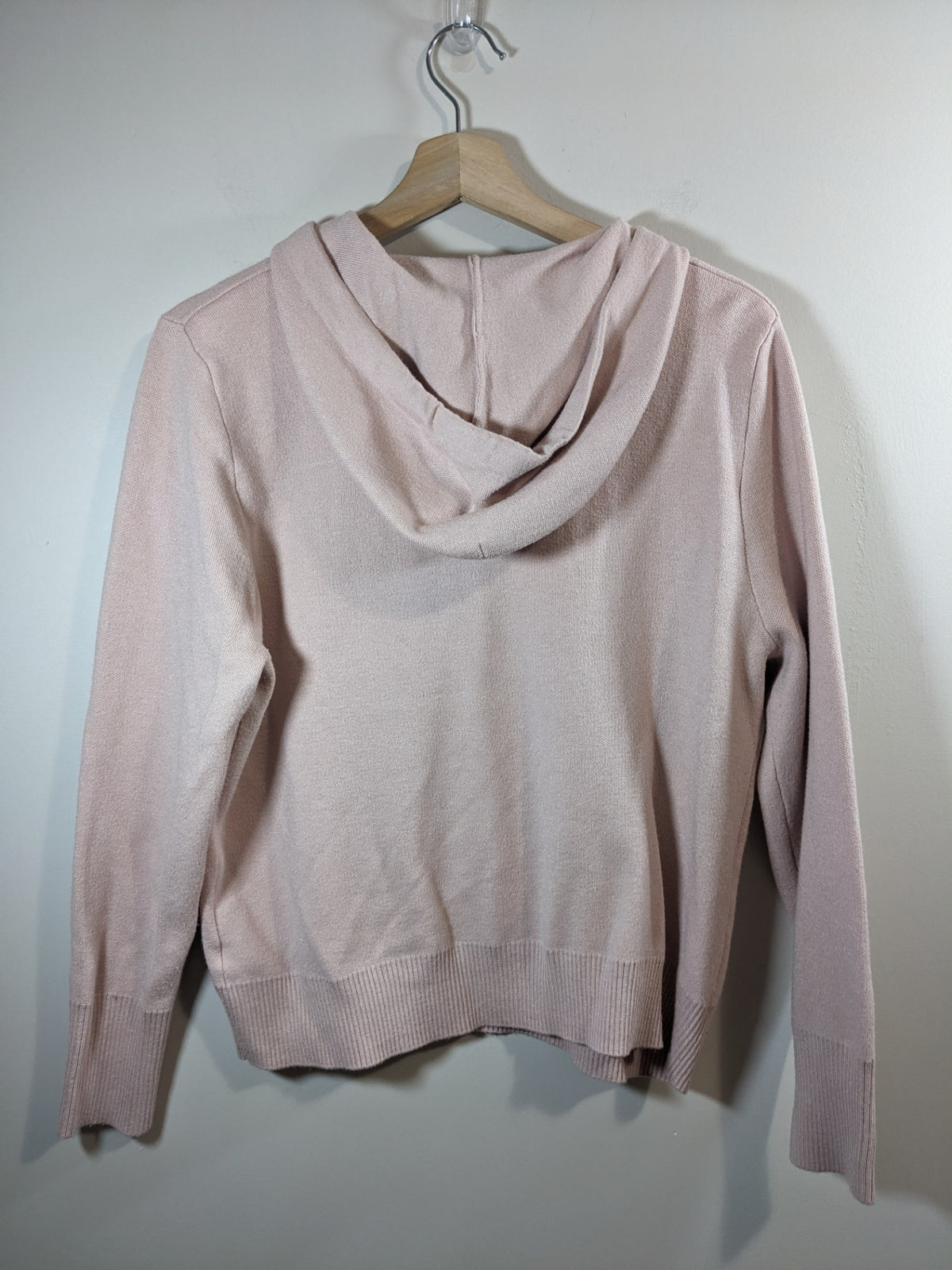 George Pink Knit Hoodie - L