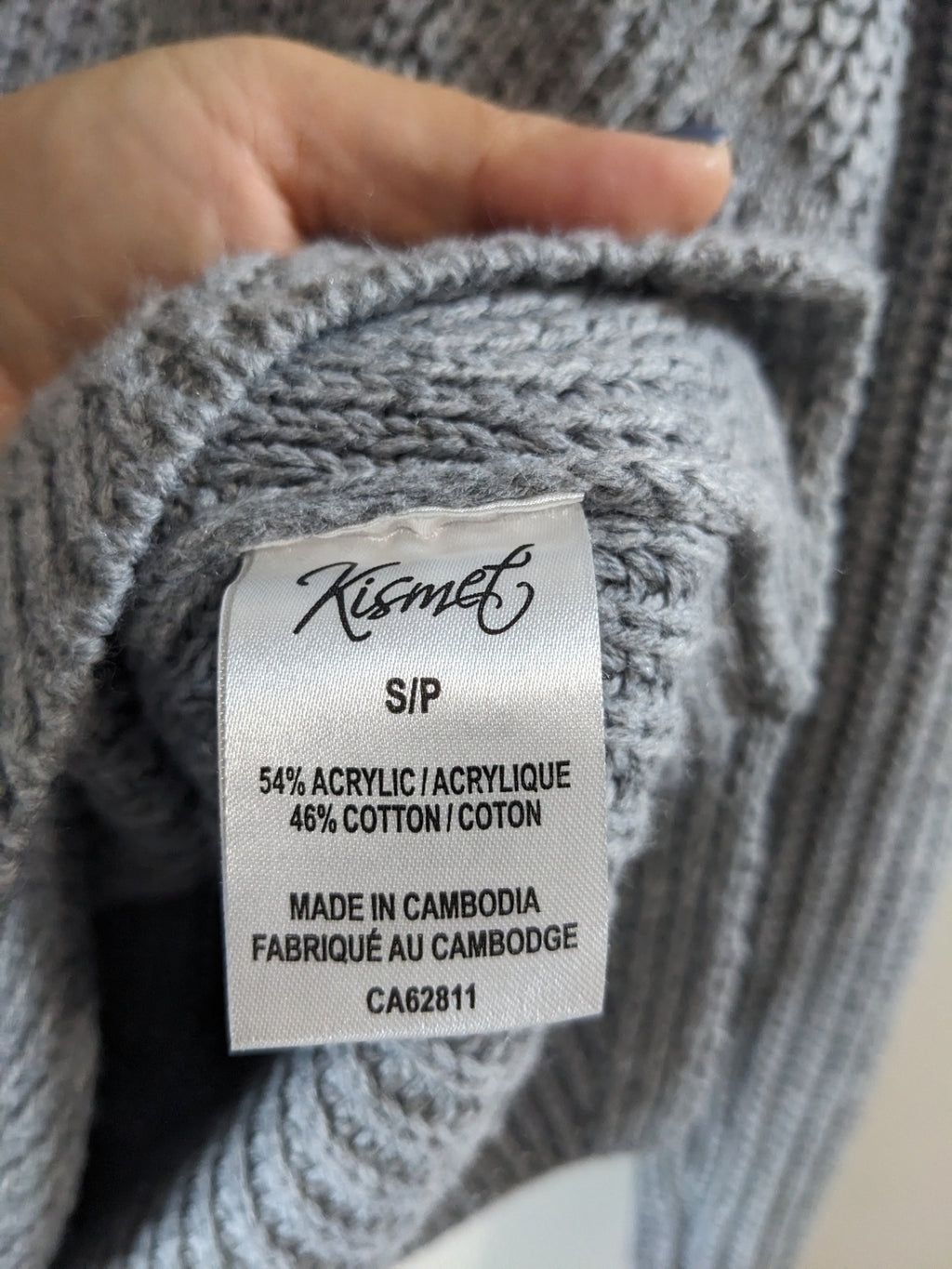 Kismet Grey Turtleneck Knit - S