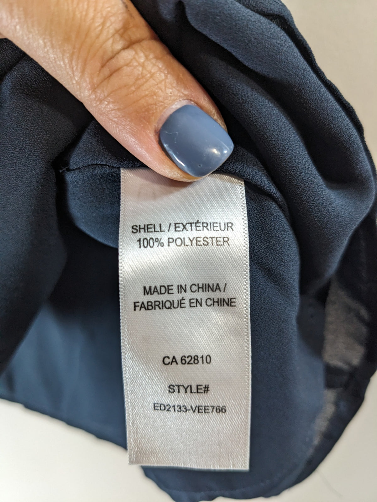 Ricki's Navy V-Neck Blouse - M