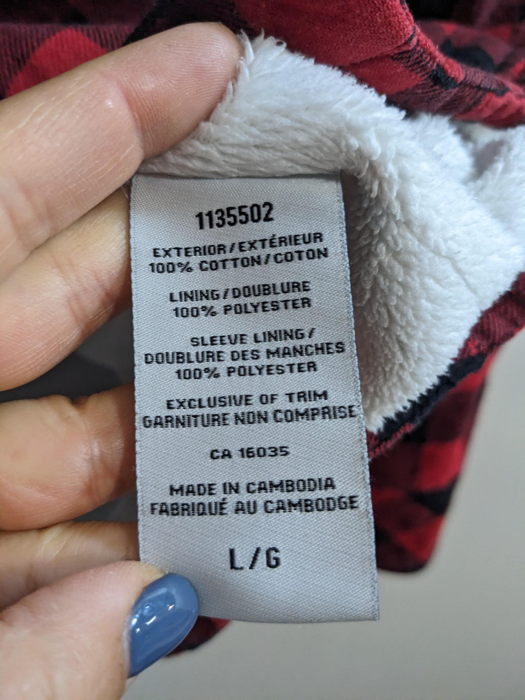 BC Clothing plaid jacket - Large