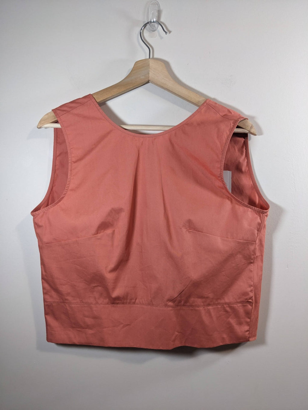 NWT Americo Rosa Coral Tie Crop Blouse - M