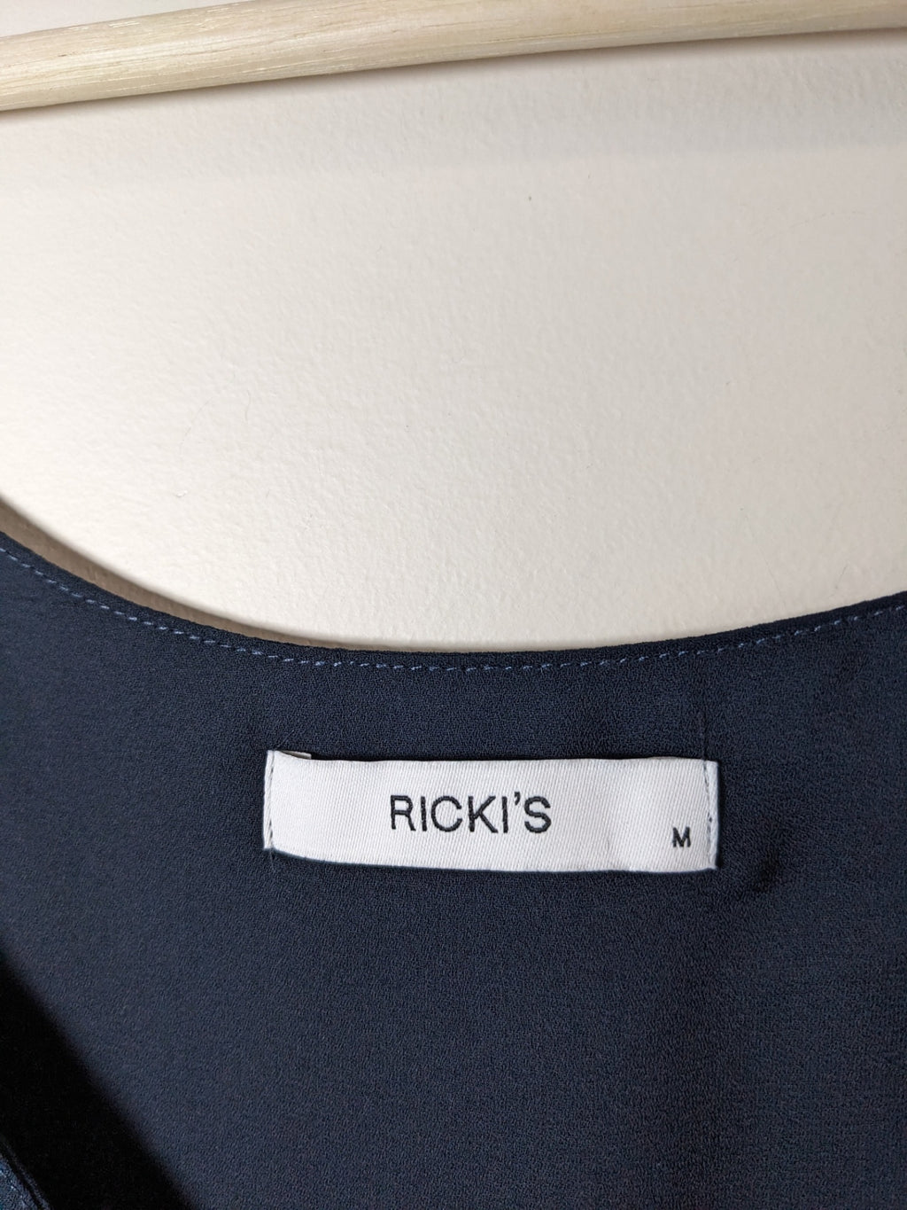 Ricki's Navy V-Neck Blouse - M