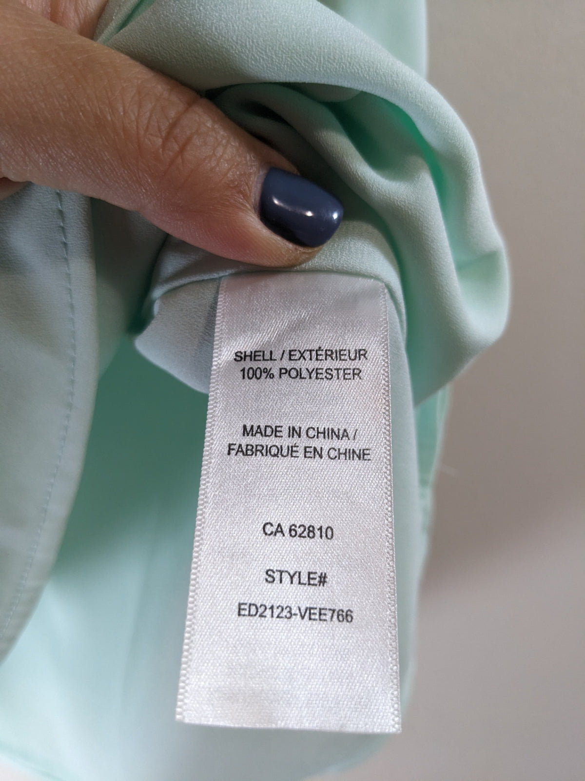 Ricki's Mint Green V-Neck Blouse - M