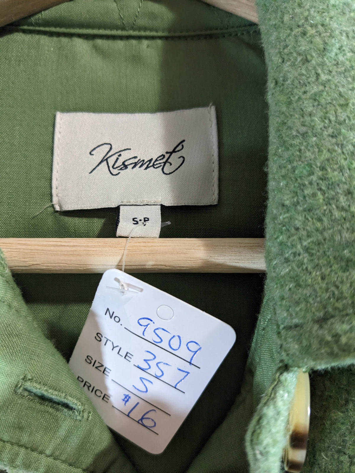 Kismet green shacket- Small