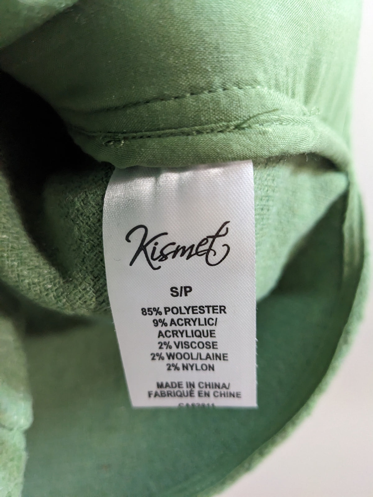 Kismet green shacket- Small