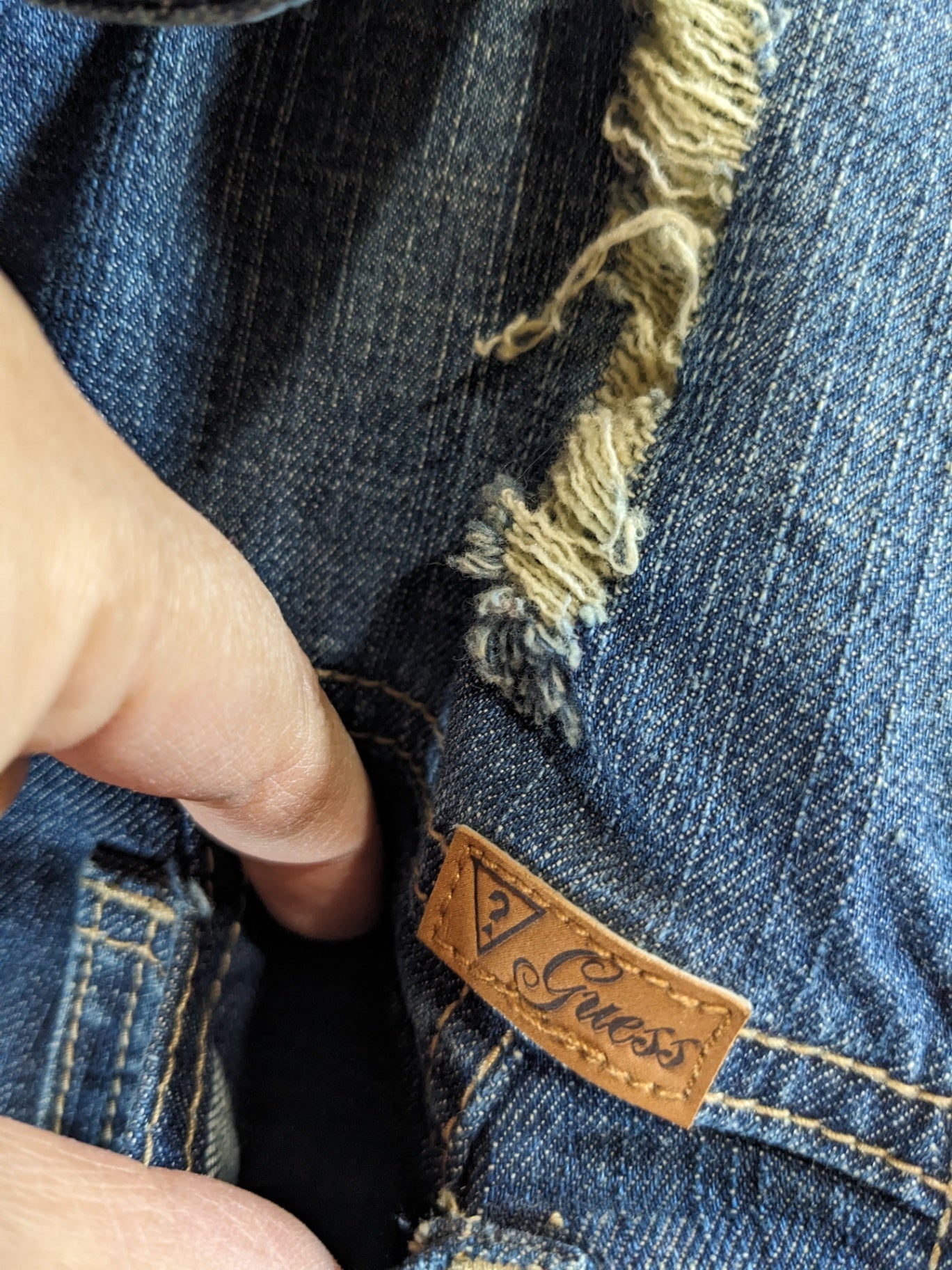 Guess Denim Hooded Jacket - M