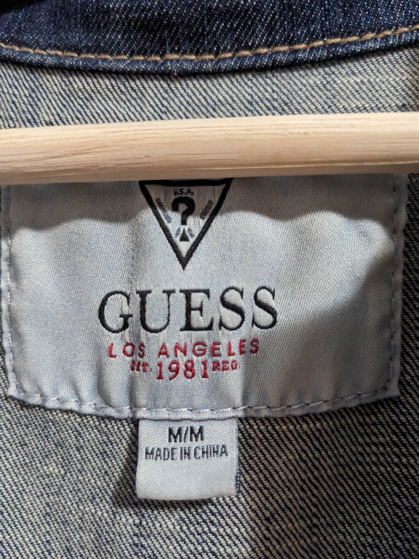 Guess Denim Hooded Jacket - M