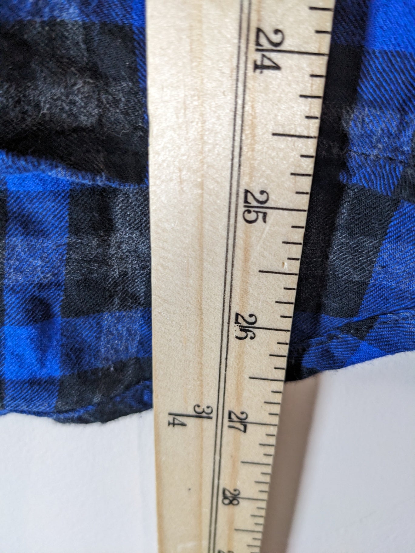 mercer & madison blue & black checkered blouse - M