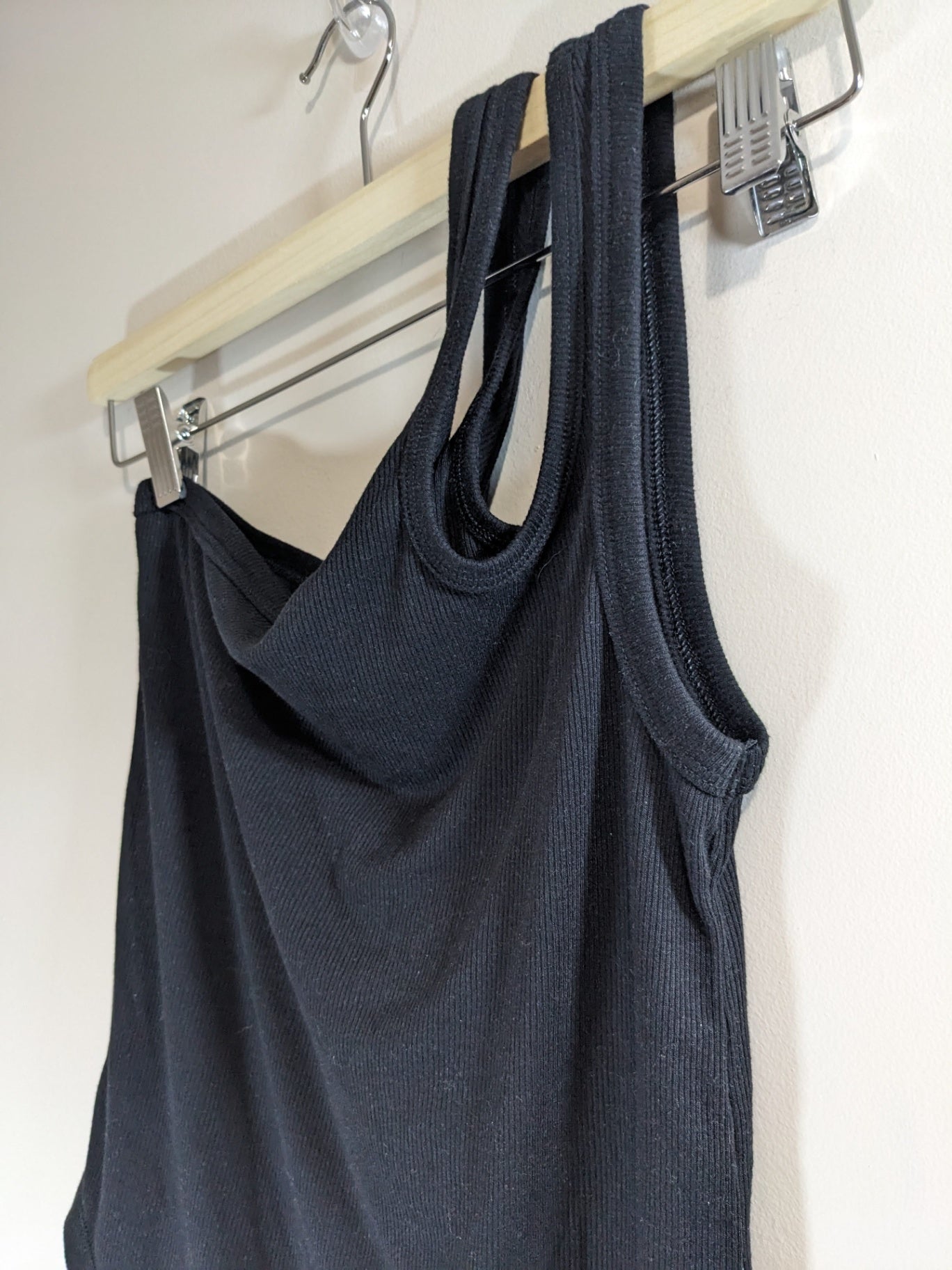 Old Navy Black One Shoulder Tank Top - Small