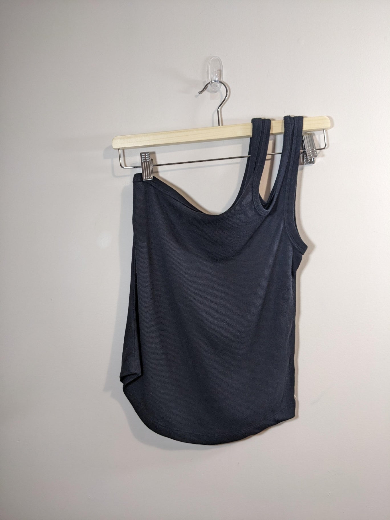 Old Navy Black One Shoulder Tank Top - Small