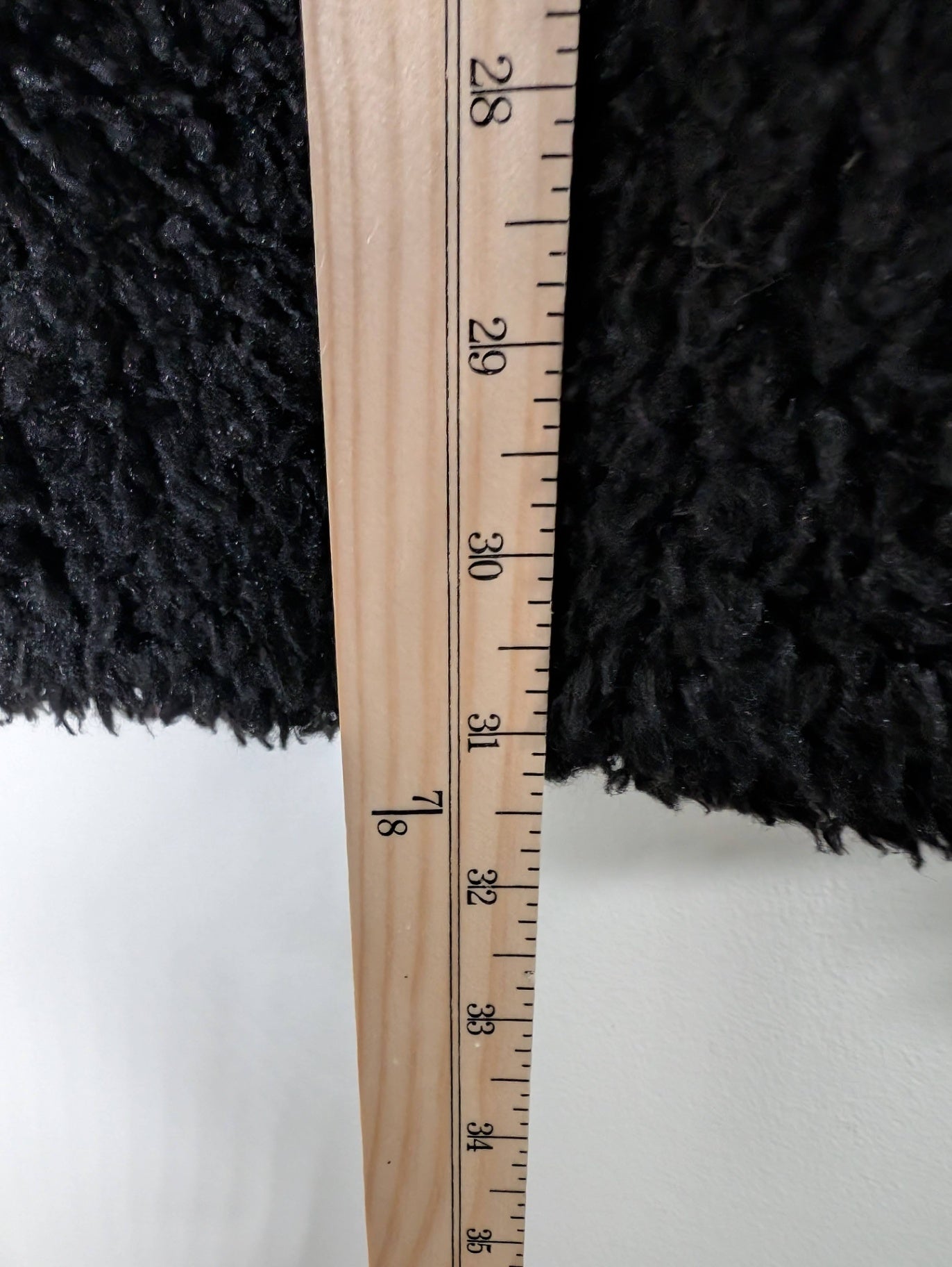 Wilfred black teddy bear coat - Medium