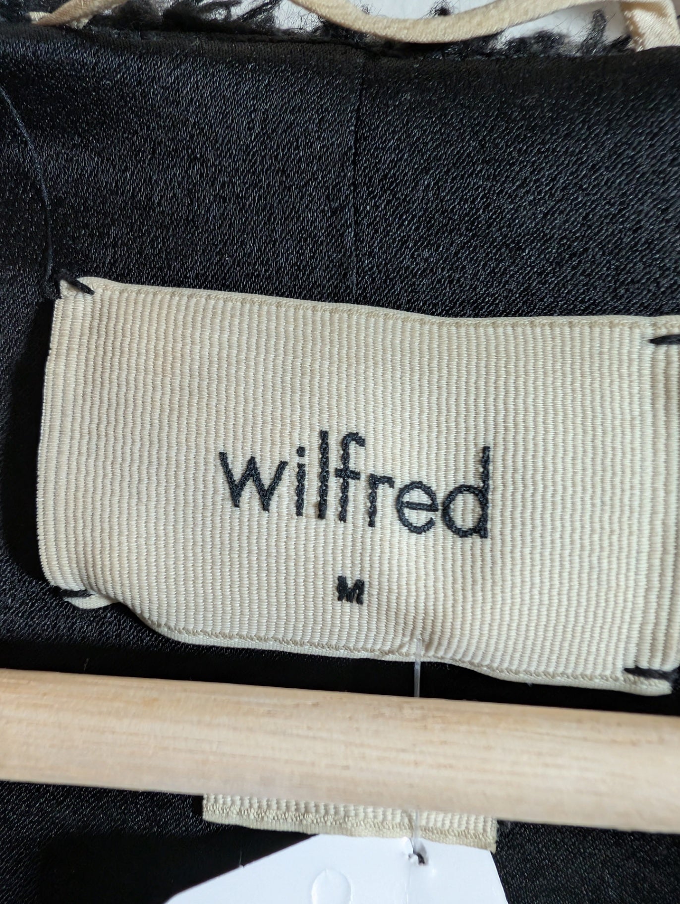 Wilfred black teddy bear coat - Medium