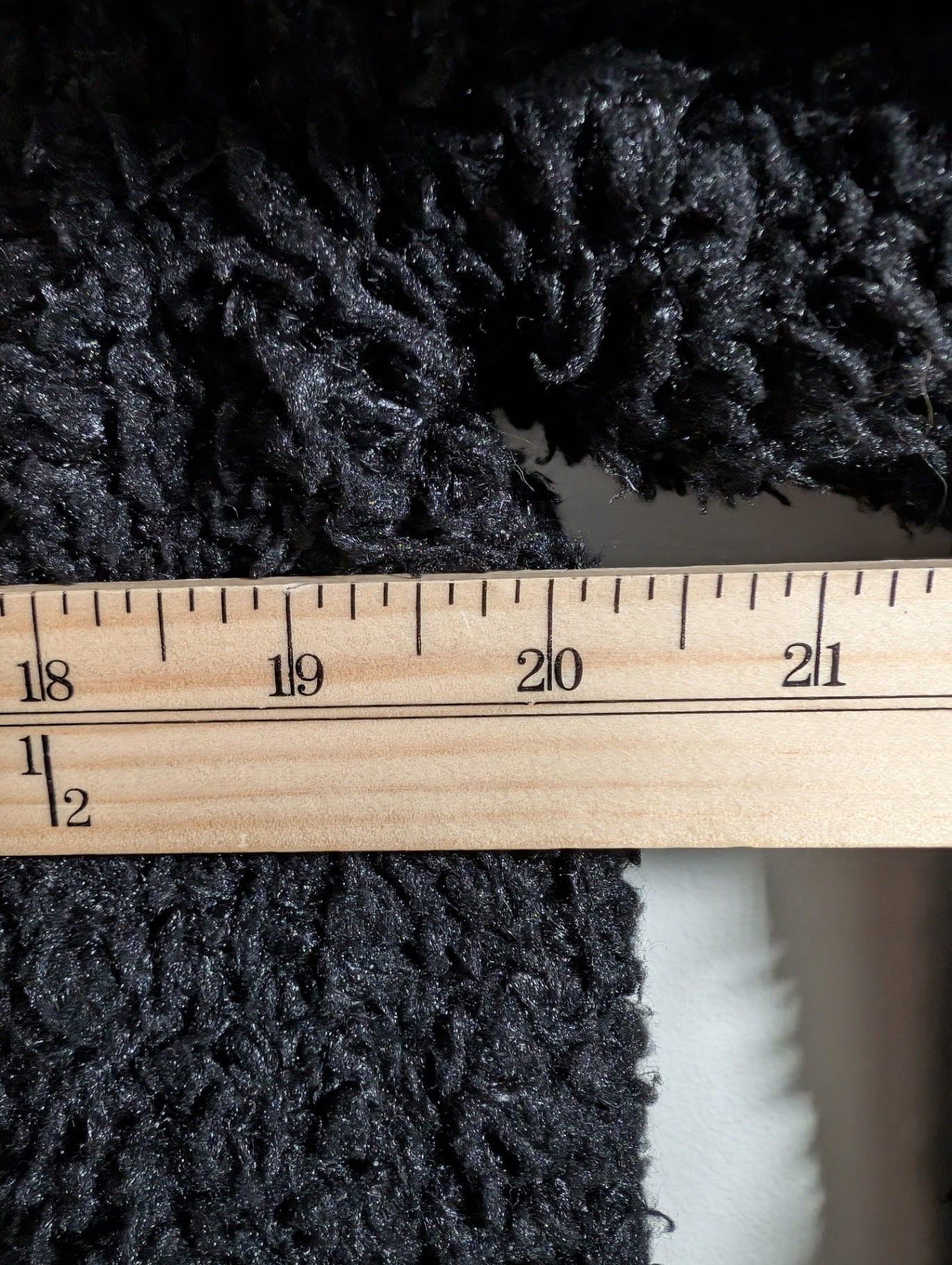 Wilfred black teddy bear coat - Medium