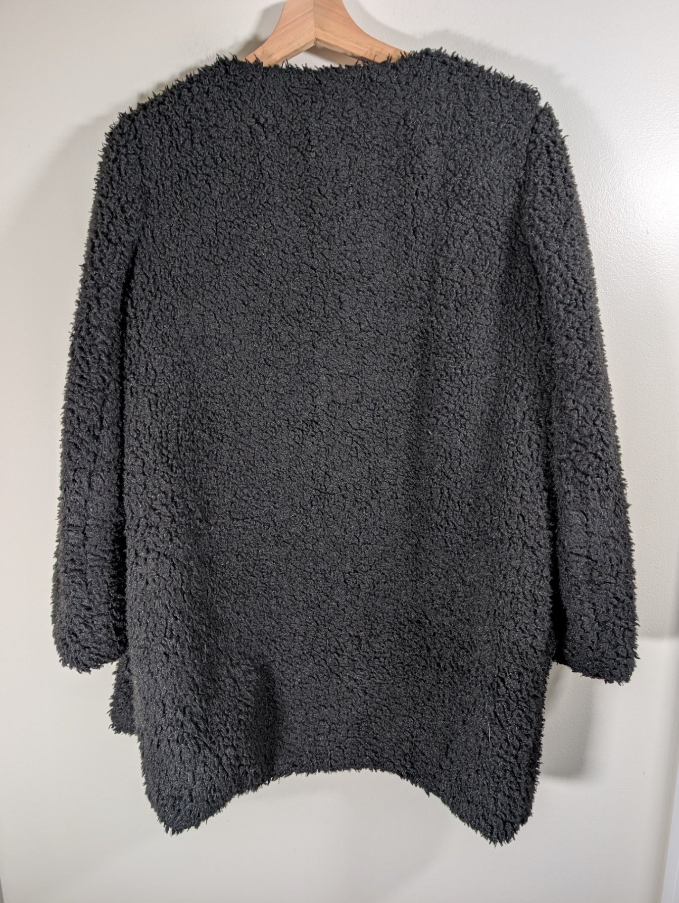 Wilfred black teddy bear coat - Medium