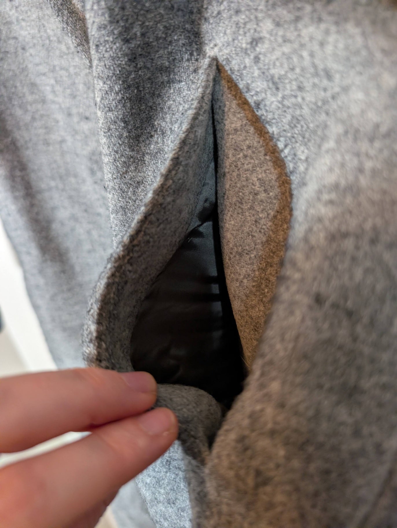 Babaton grey wool/cashmere light jacket - XS