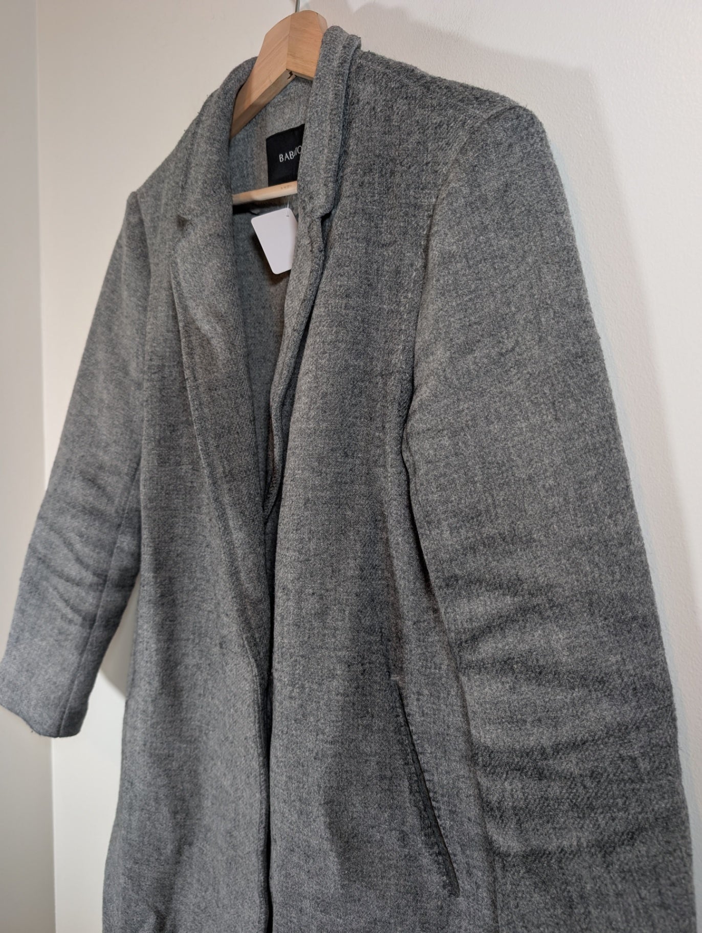 Babaton grey wool/cashmere light jacket - XS