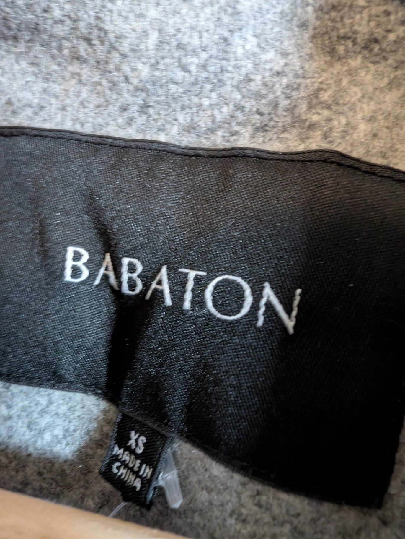 Babaton grey wool/cashmere light jacket - XS