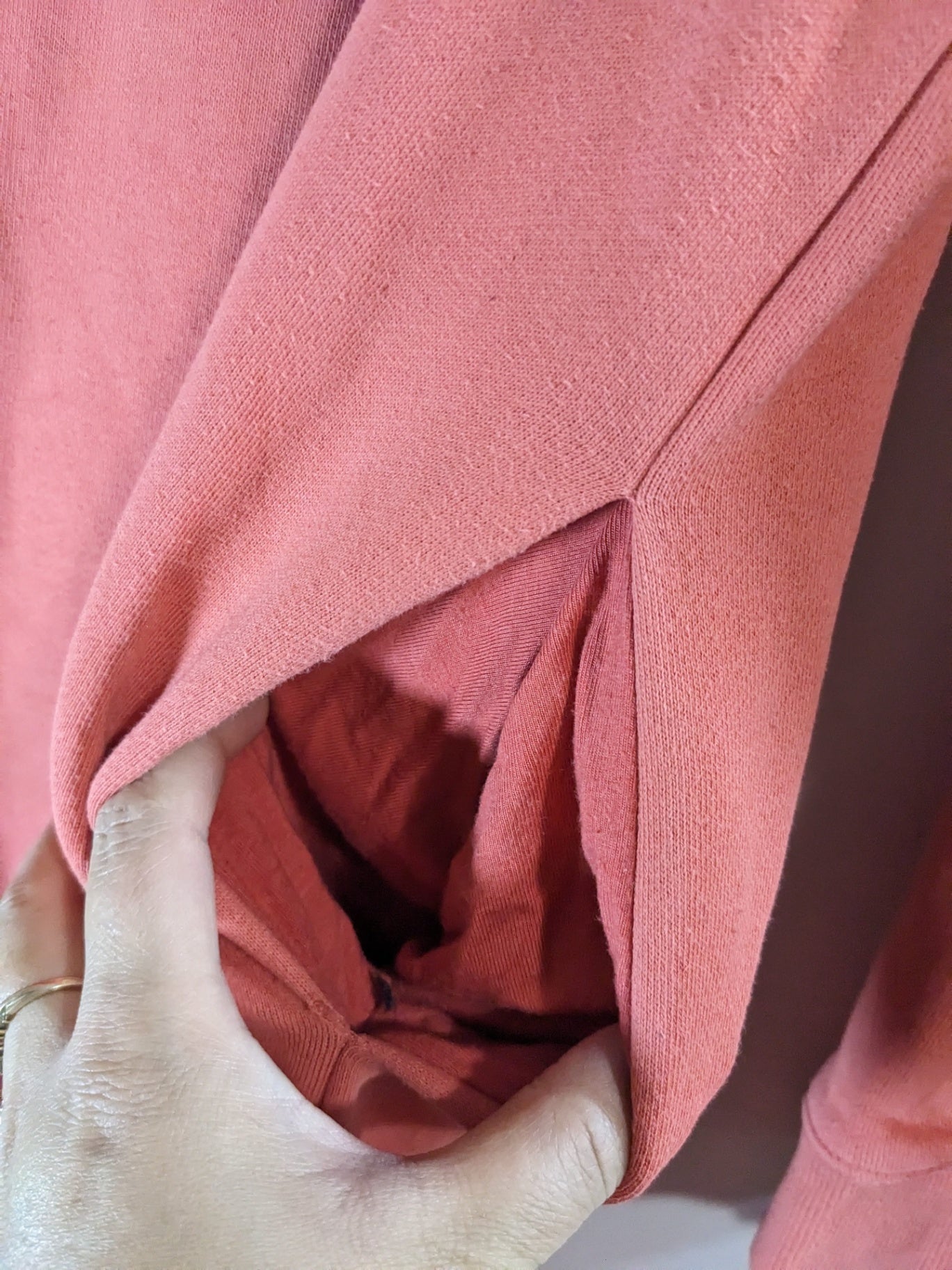 Smash + Tess Coral Hoodie Dress - L