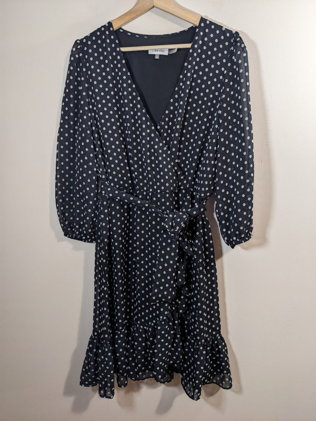Calvin Klein Polka Dot Dress - L