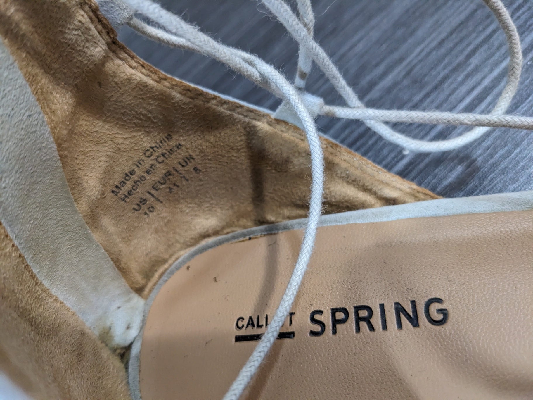 Call it Spring Light Blue Lace Up Flats - sz 10