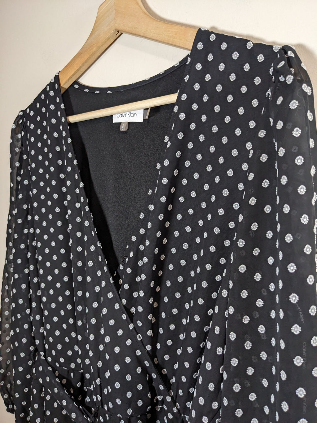 Calvin Klein Polka Dot Dress - L