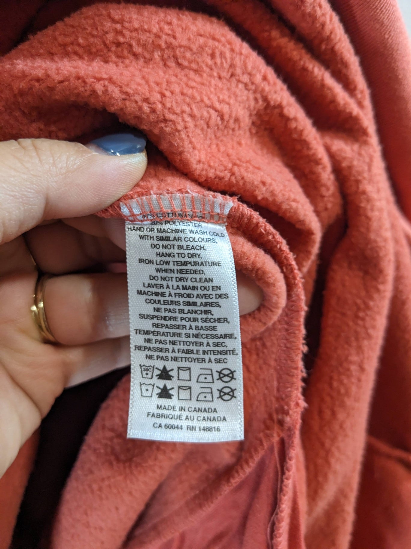 Smash + Tess Coral Hoodie Dress - L