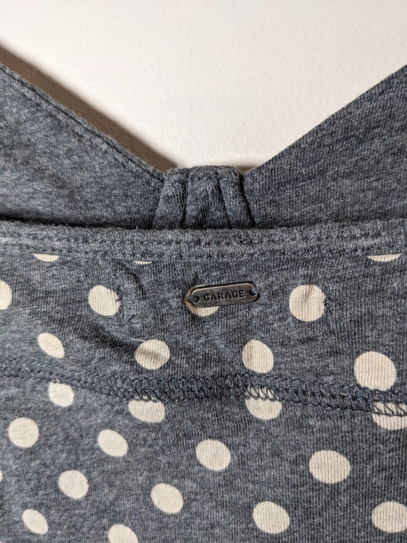 Garage Polka Dot Crop Tank - M