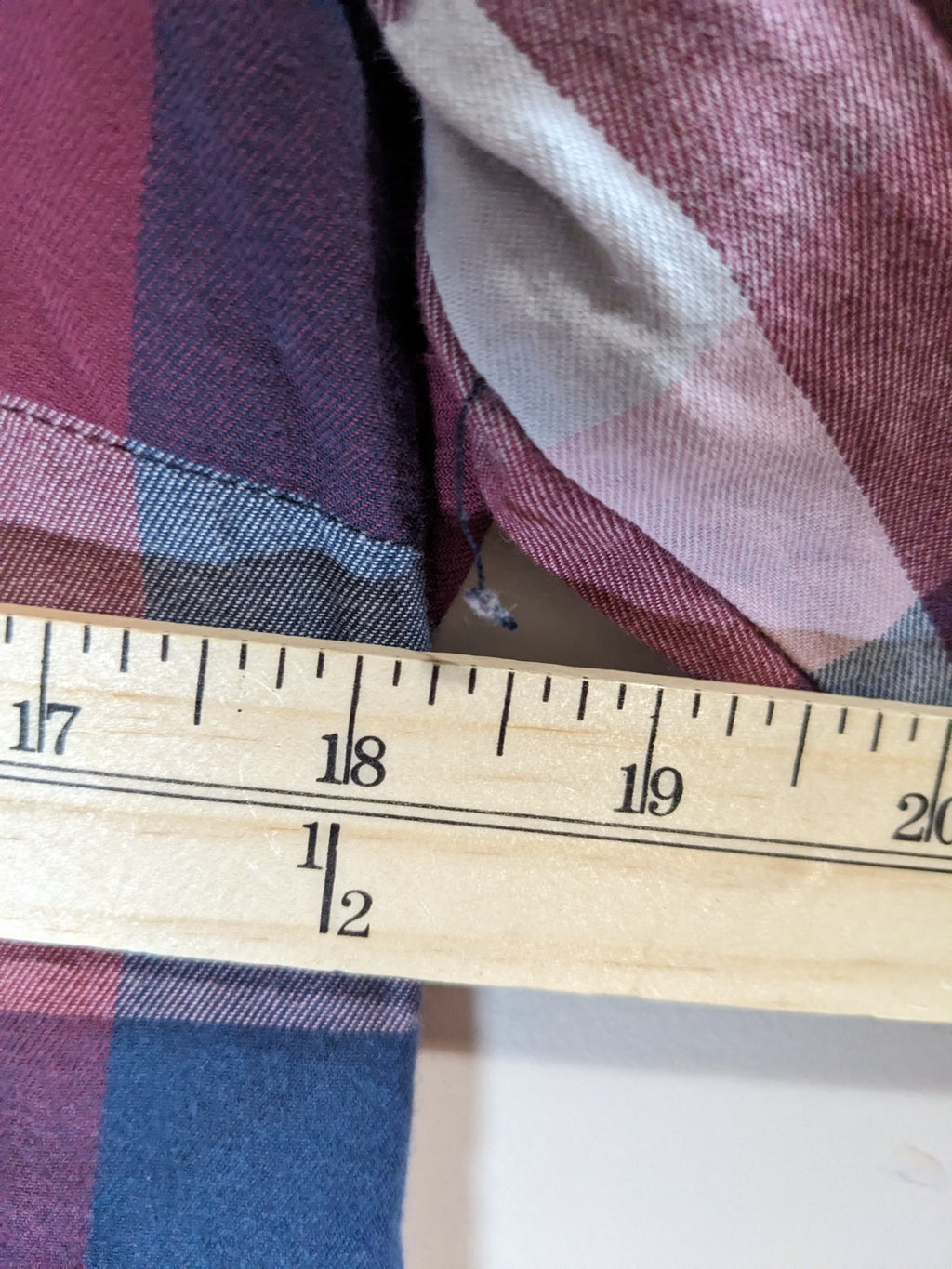 Garage Pink & Blue Plaid Shirt - L