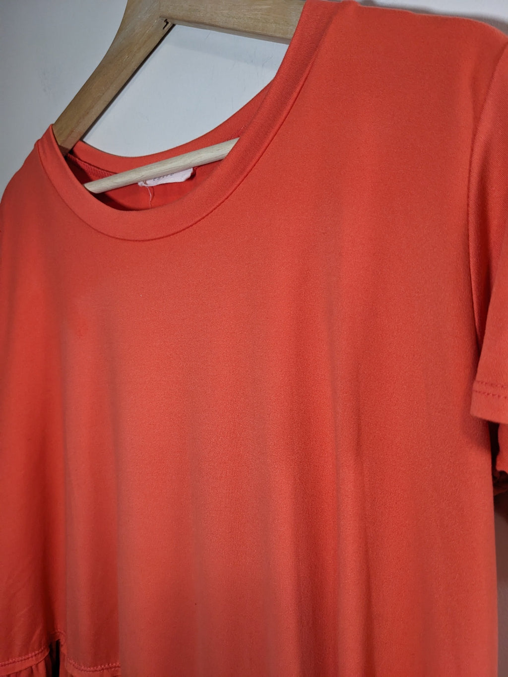 Entro Orange Peplum Blouse - S