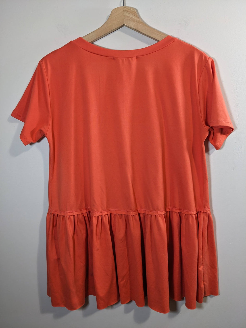 Entro Orange Peplum Blouse - S