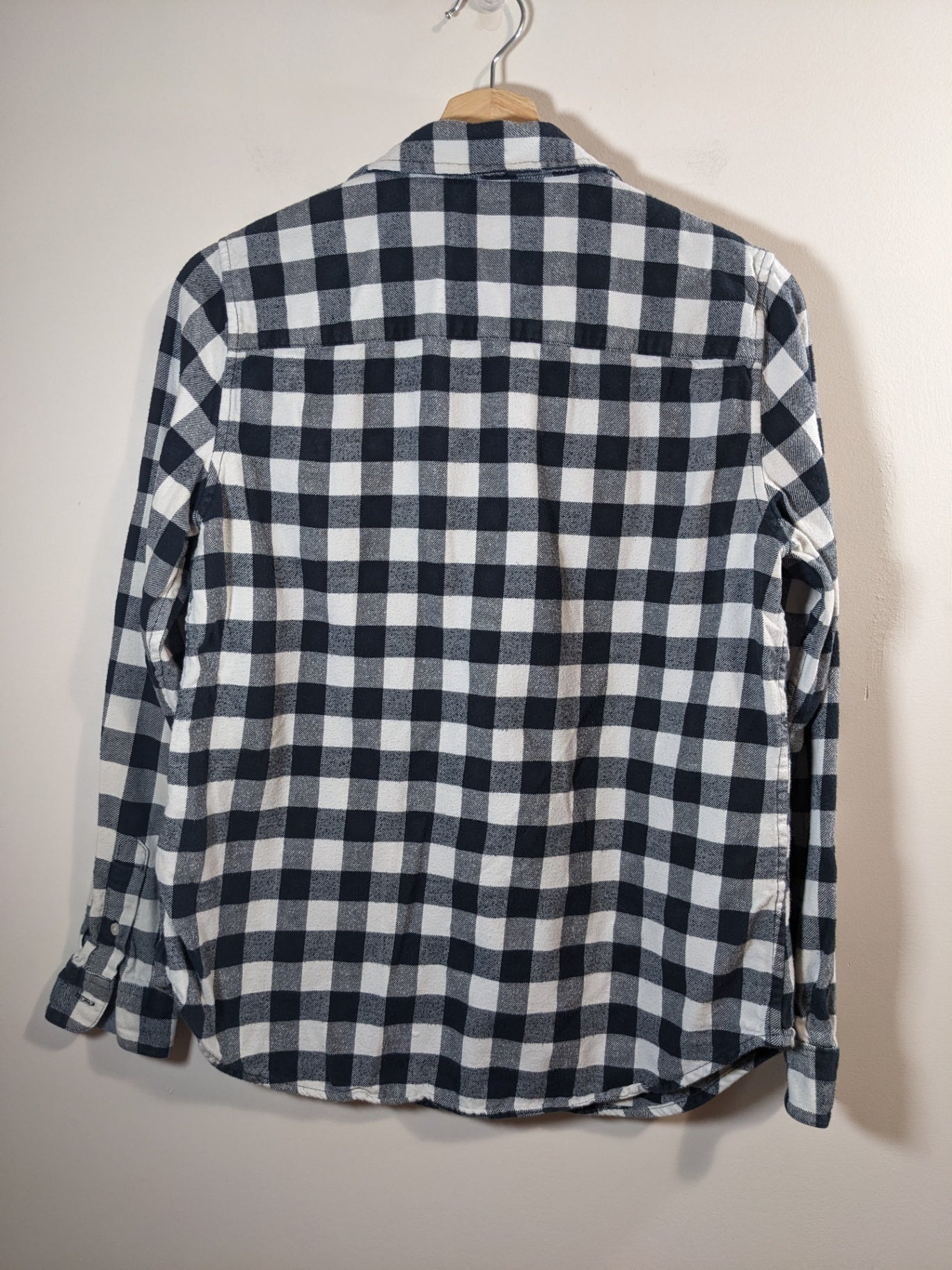 Tailor Vintage Blue Plaid Shirt - M