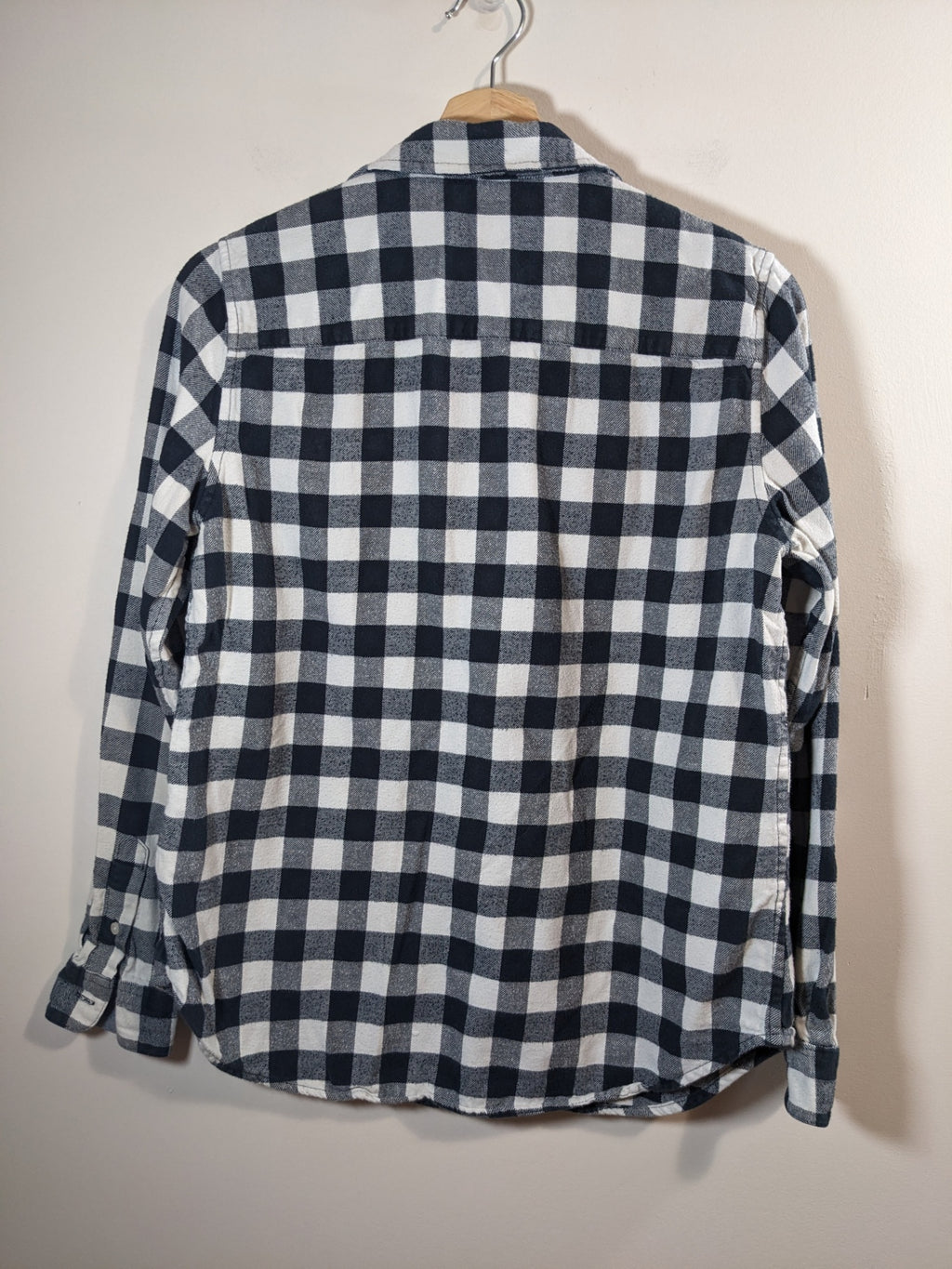 Tailor Vintage Blue Plaid Shirt - M