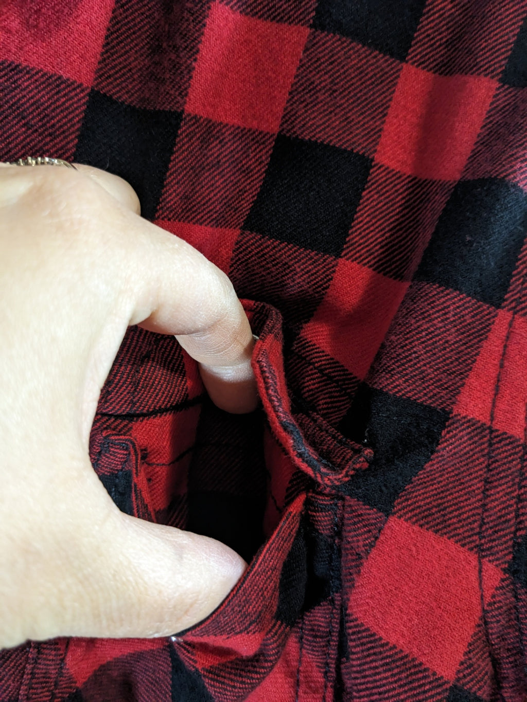 BC Clothing Red Plaid - L