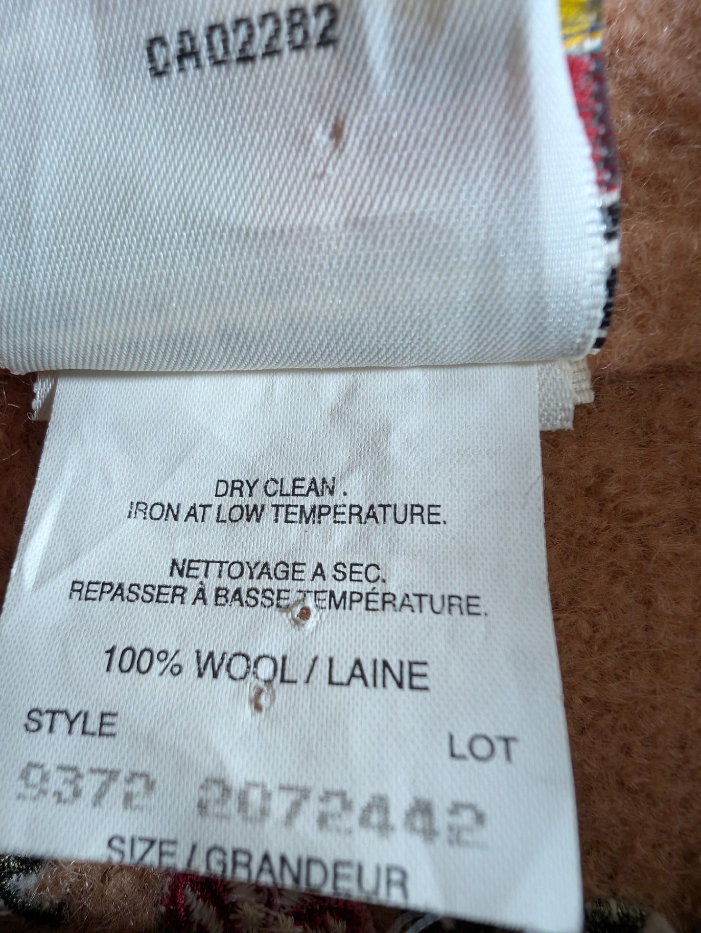 Cityscape vintage wool coat - appears Small