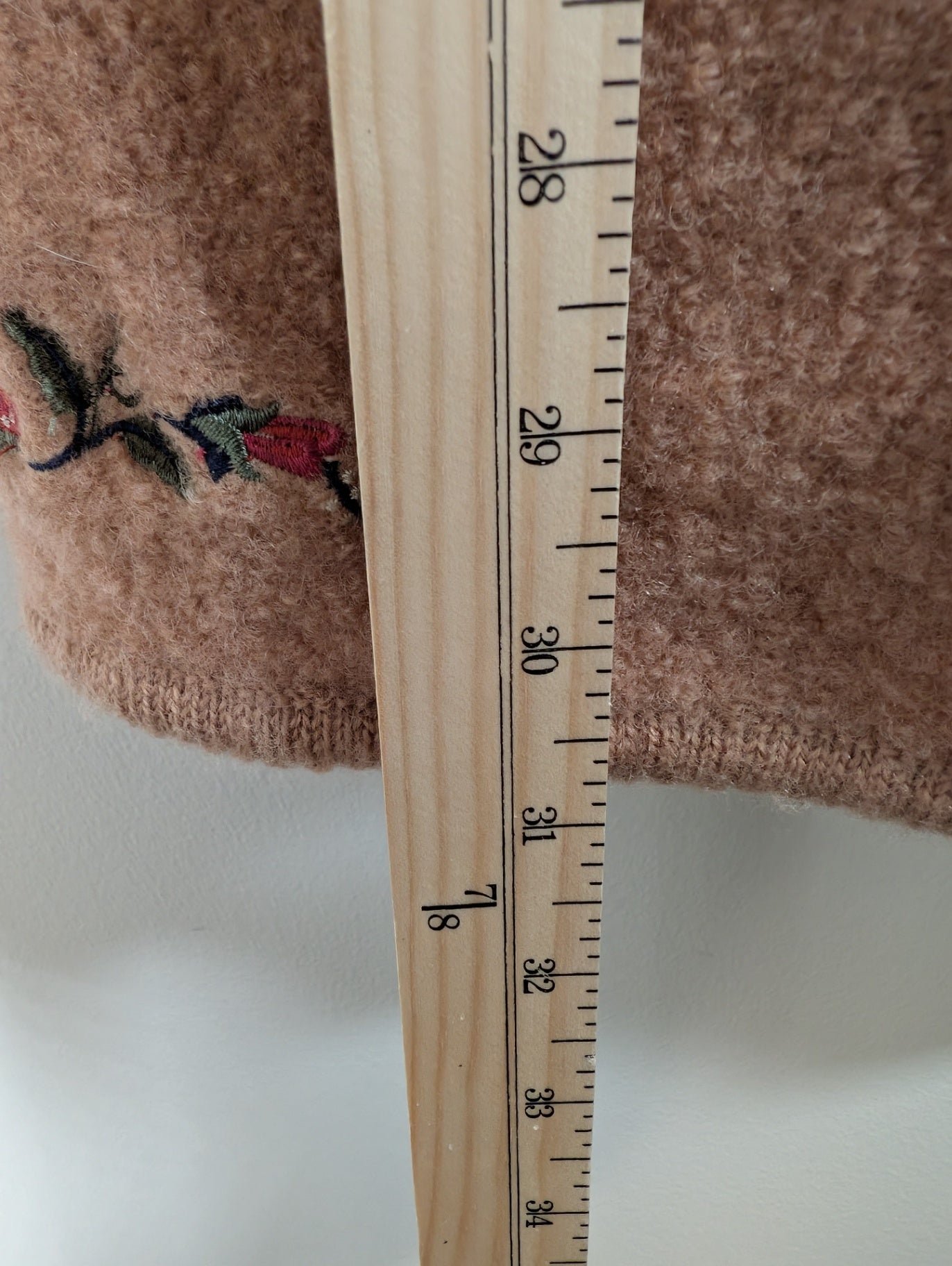 Cityscape vintage wool coat - appears Small